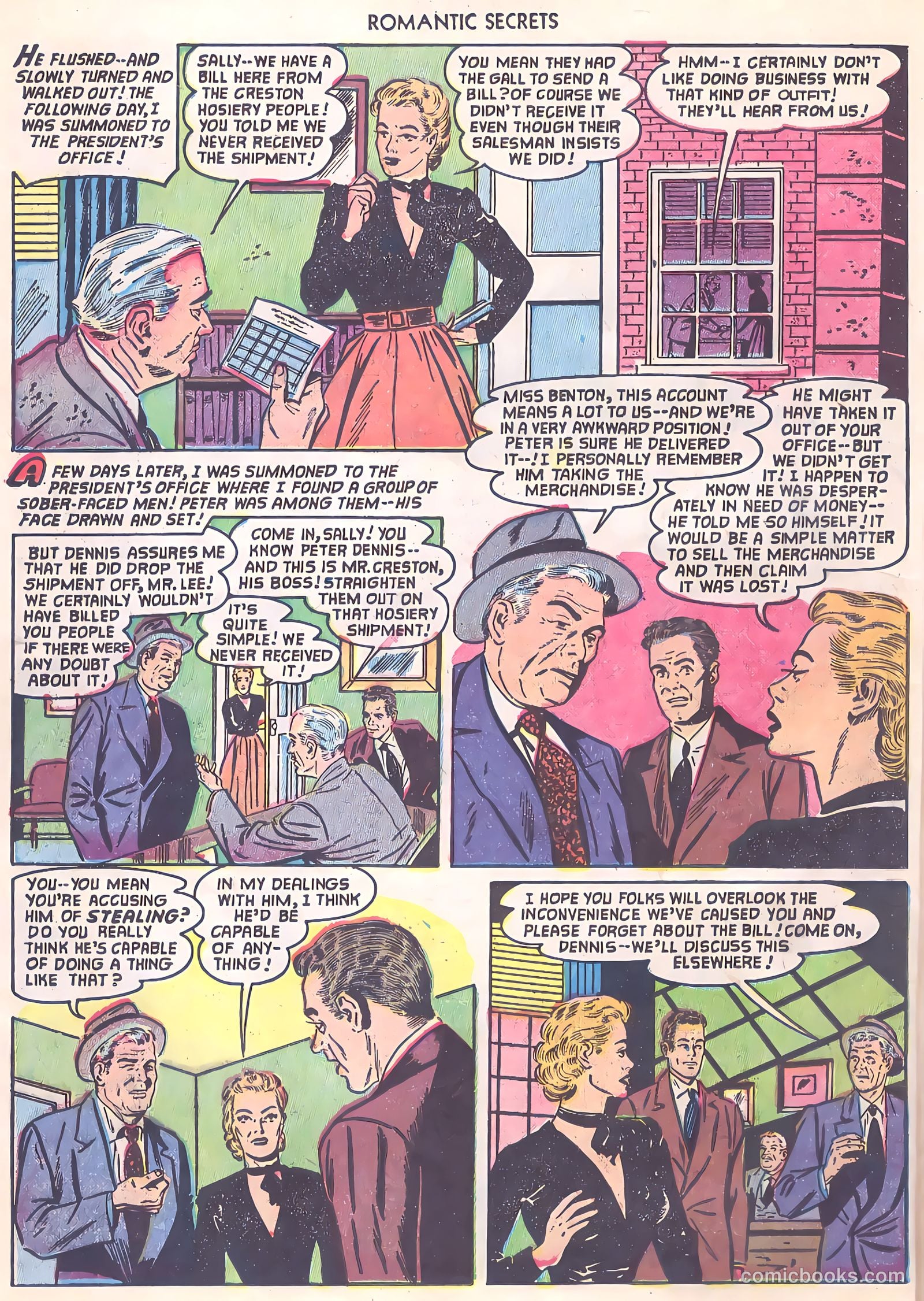 Romantic Secrets #33 (1952) — page 22 of 36