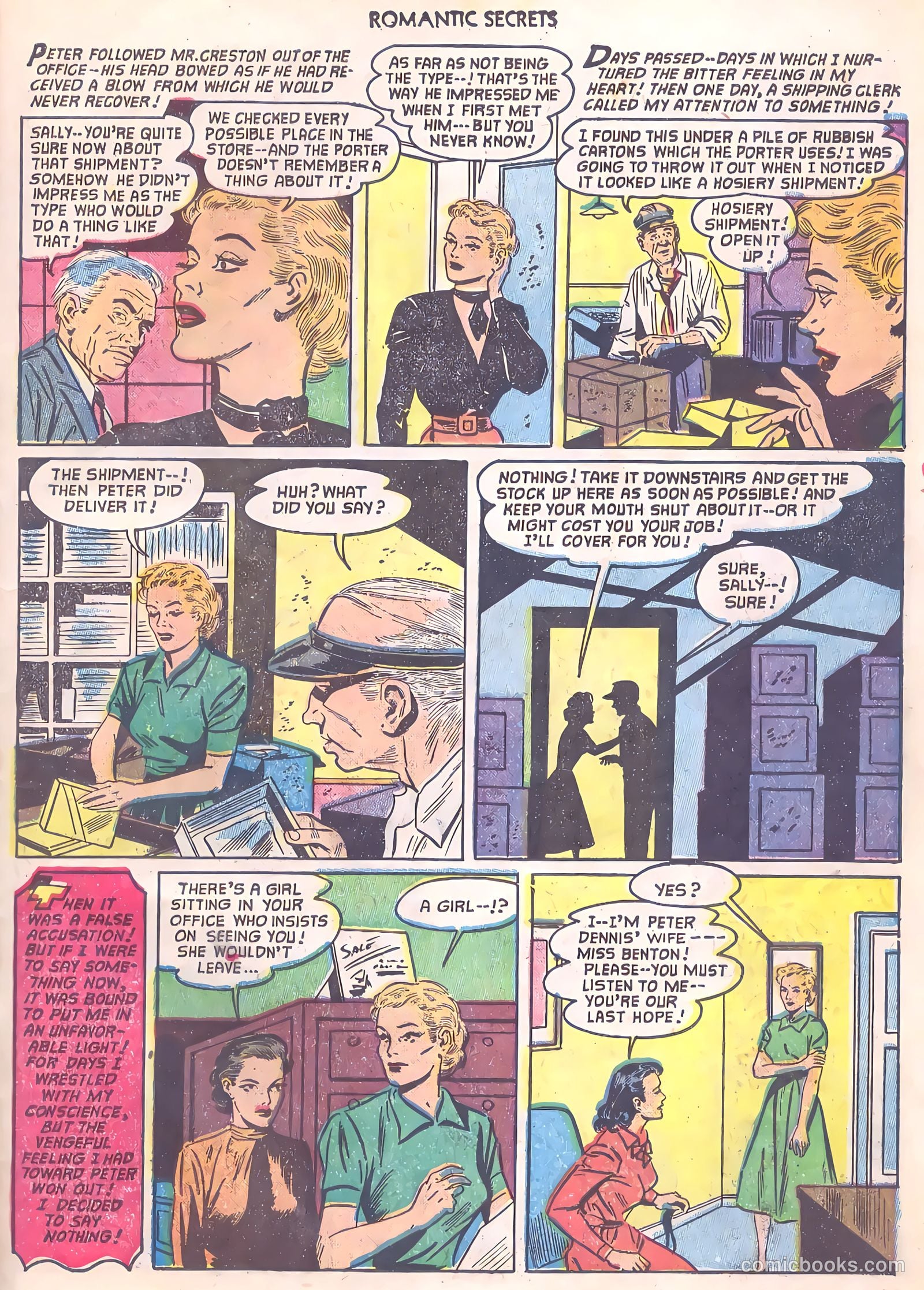 Romantic Secrets #33 (1952) — page 23 of 36