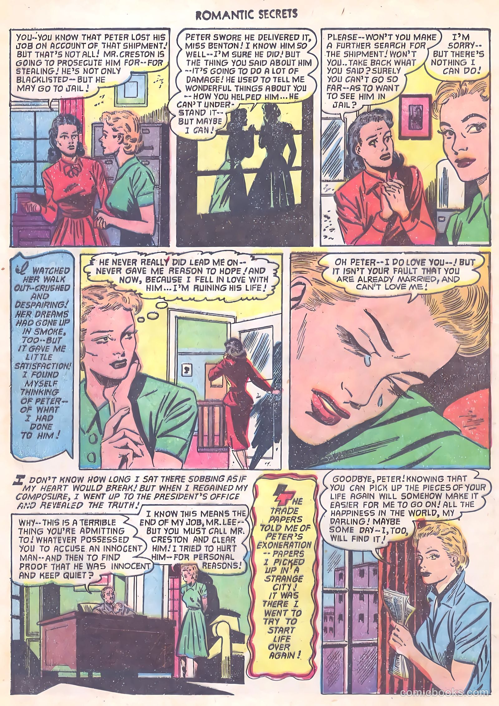 Romantic Secrets #33 (1952) — page 24 of 36