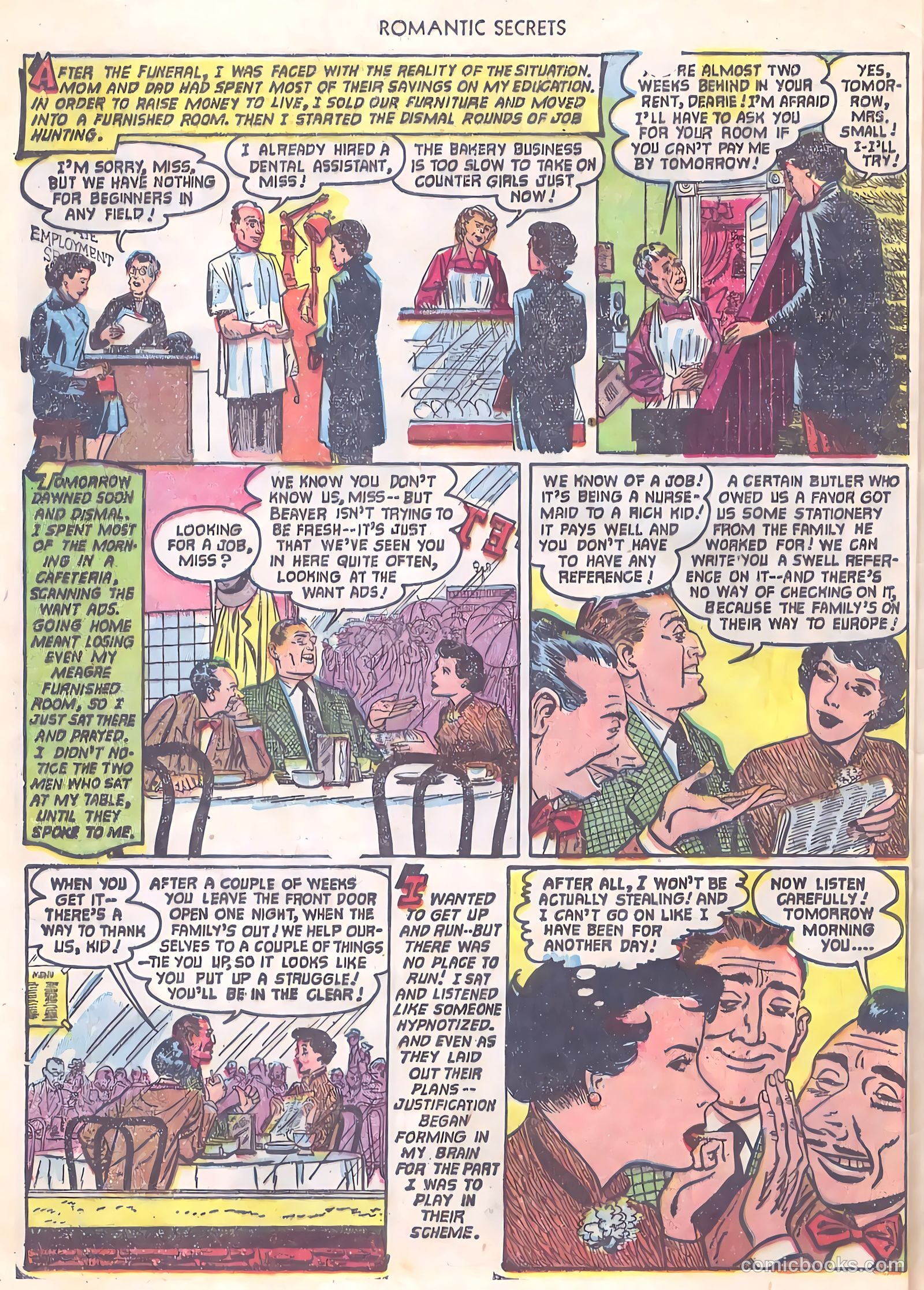 Romantic Secrets #33 (1952) — page 28 of 36