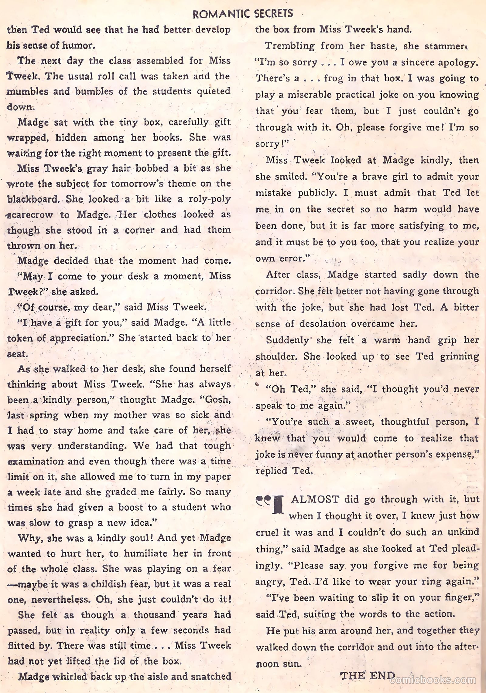 Romantic Secrets #33 (1961) — page 26 of 36