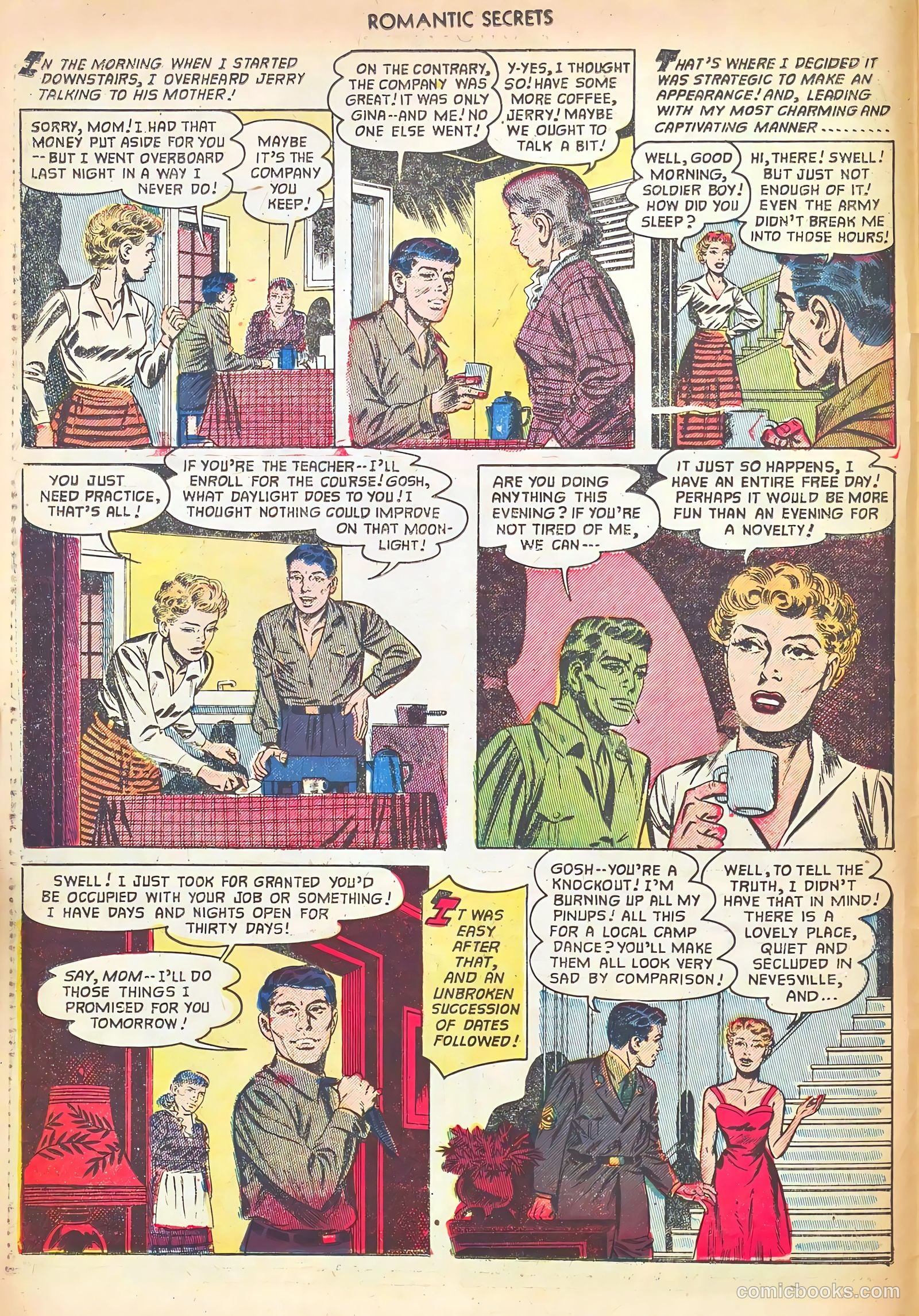 Romantic Secrets #35 (1952) — page 8 of 36