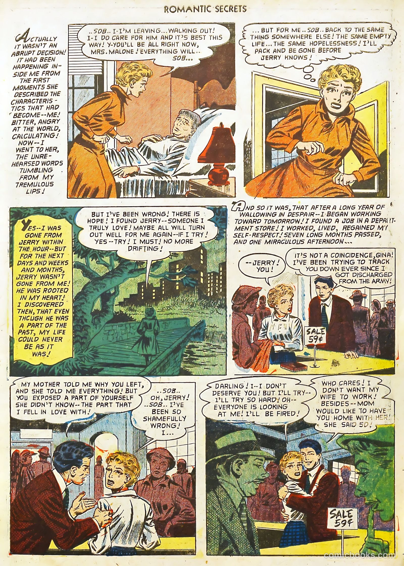Romantic Secrets #35 (1952) — page 13 of 36