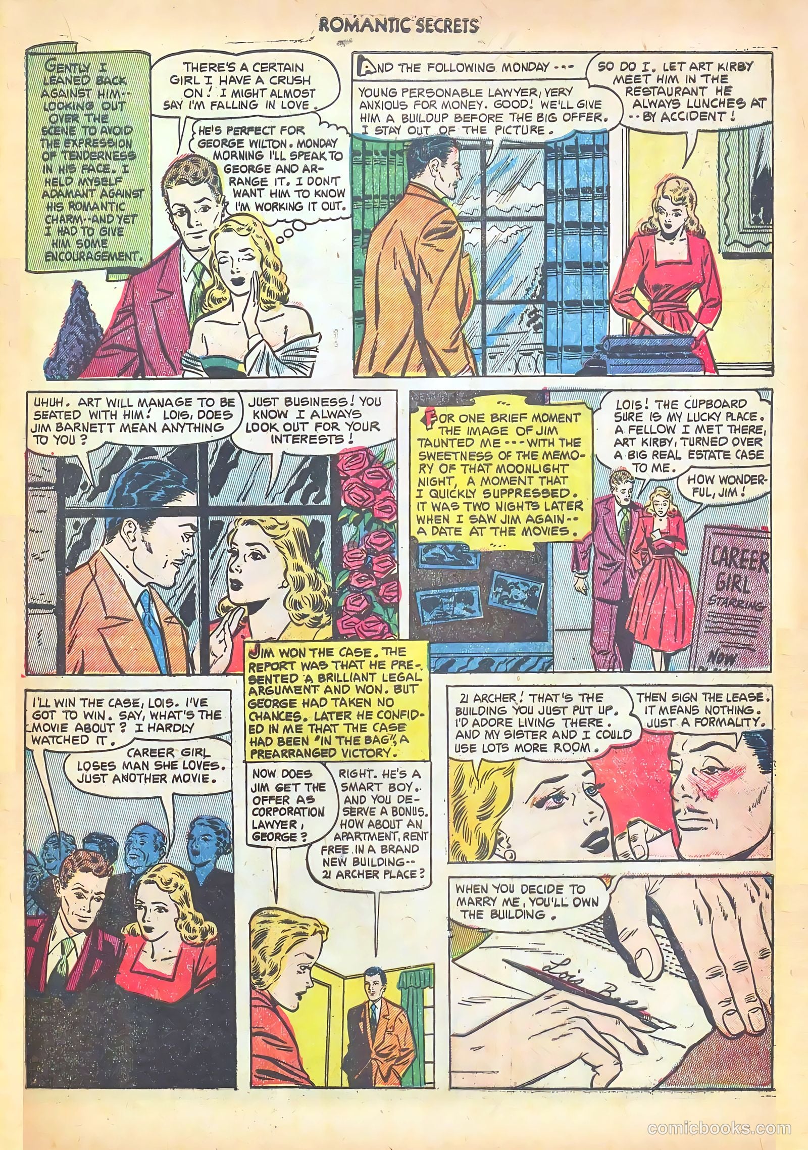 Romantic Secrets #35 (1952) — page 17 of 36