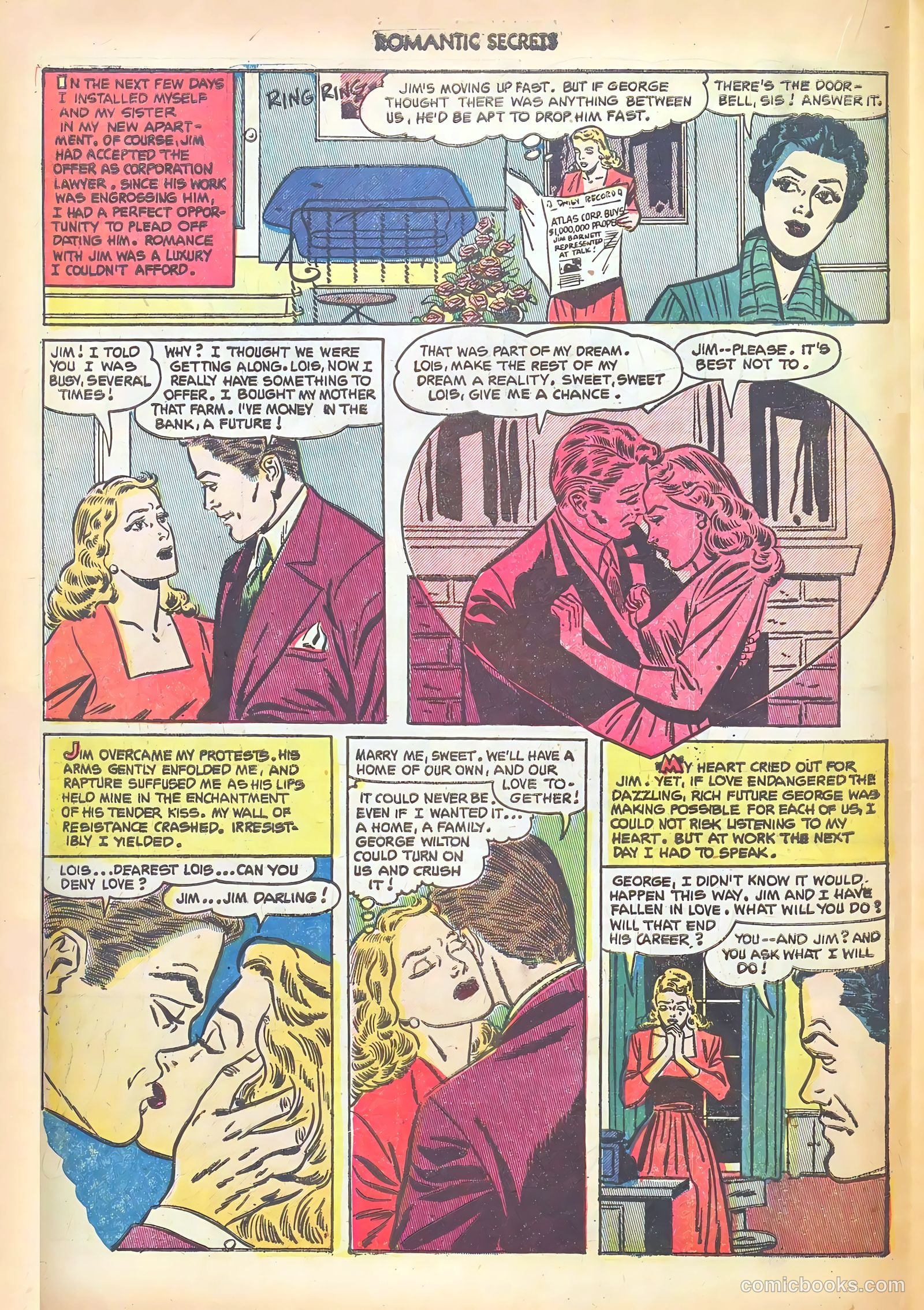 Romantic Secrets #35 (1952) — page 18 of 36