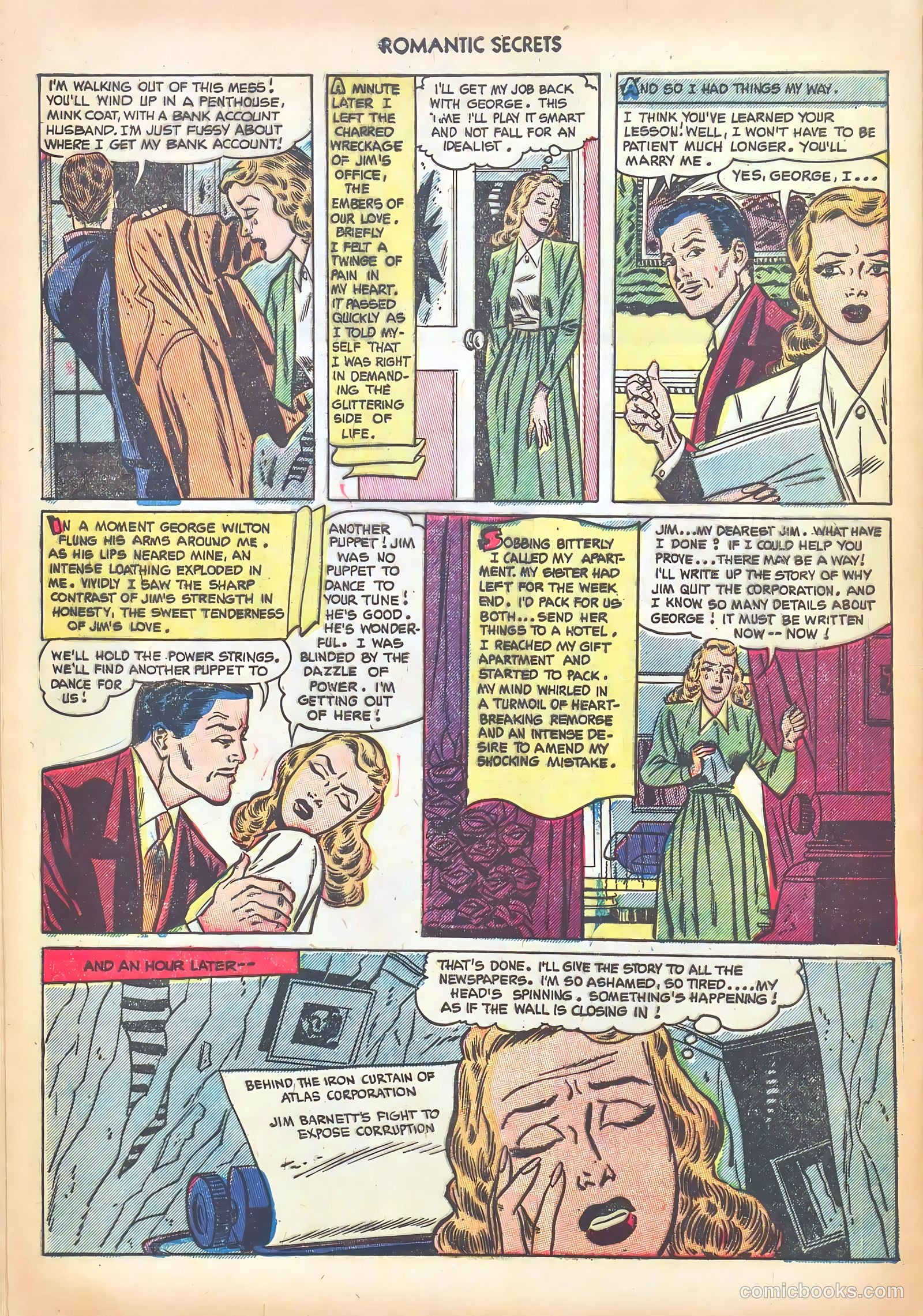 Romantic Secrets #35 (1952) — page 22 of 36