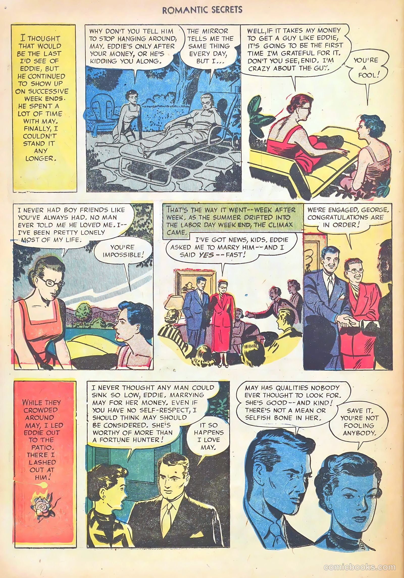 Romantic Secrets #35 (1952) — page 32 of 36