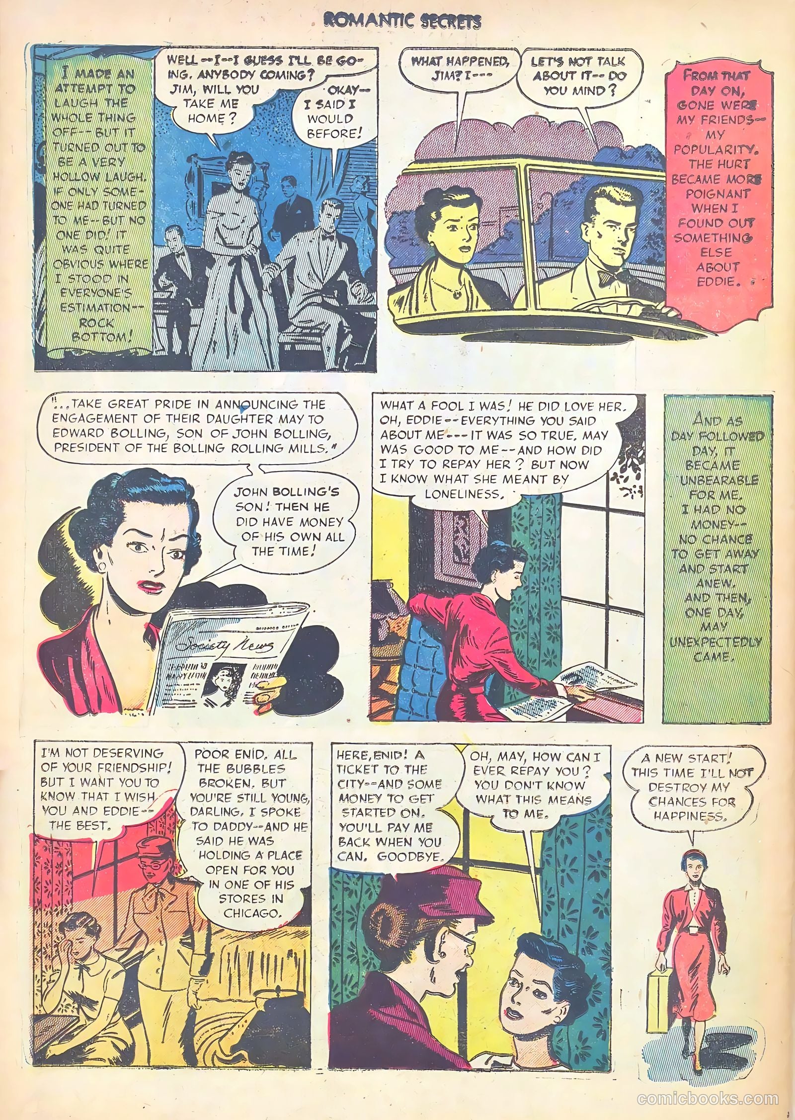 Romantic Secrets #35 (1952) — page 34 of 36