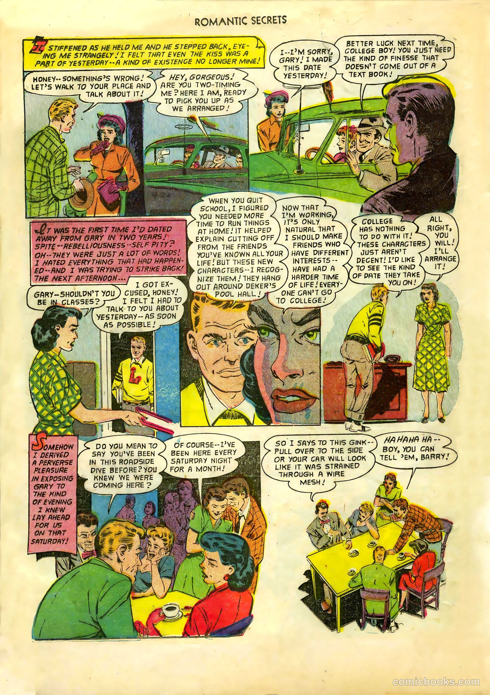 Romantic Secrets #36 (1952) — page 6 of 36