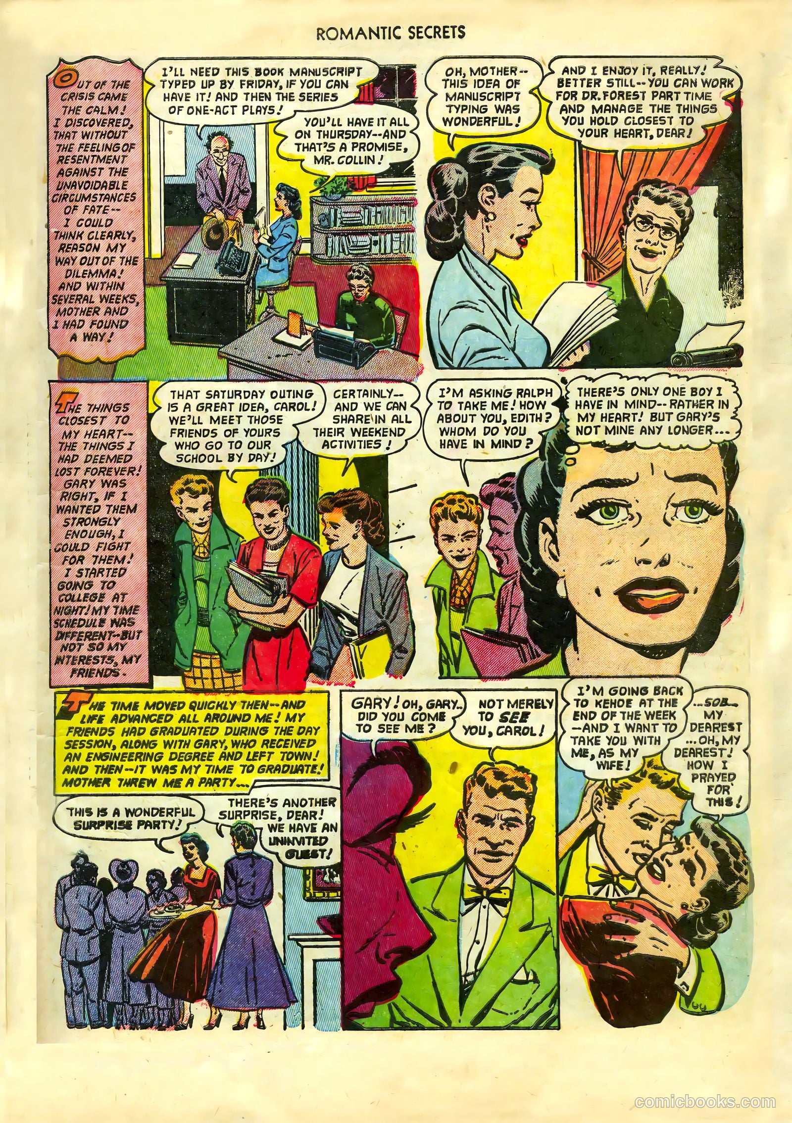 Romantic Secrets #36 (1952) — page 13 of 36