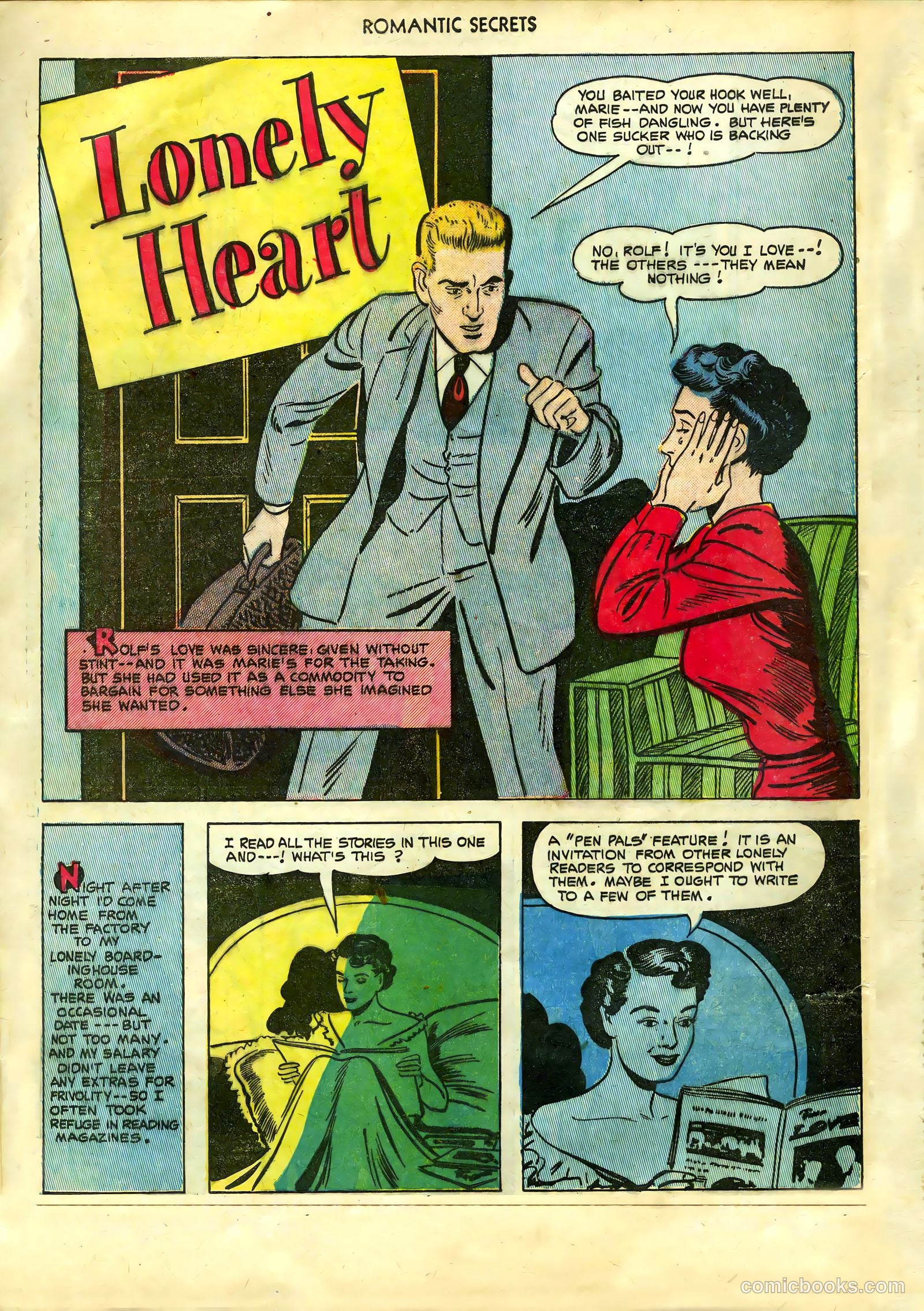 Romantic Secrets #36 (1952) — page 14 of 36