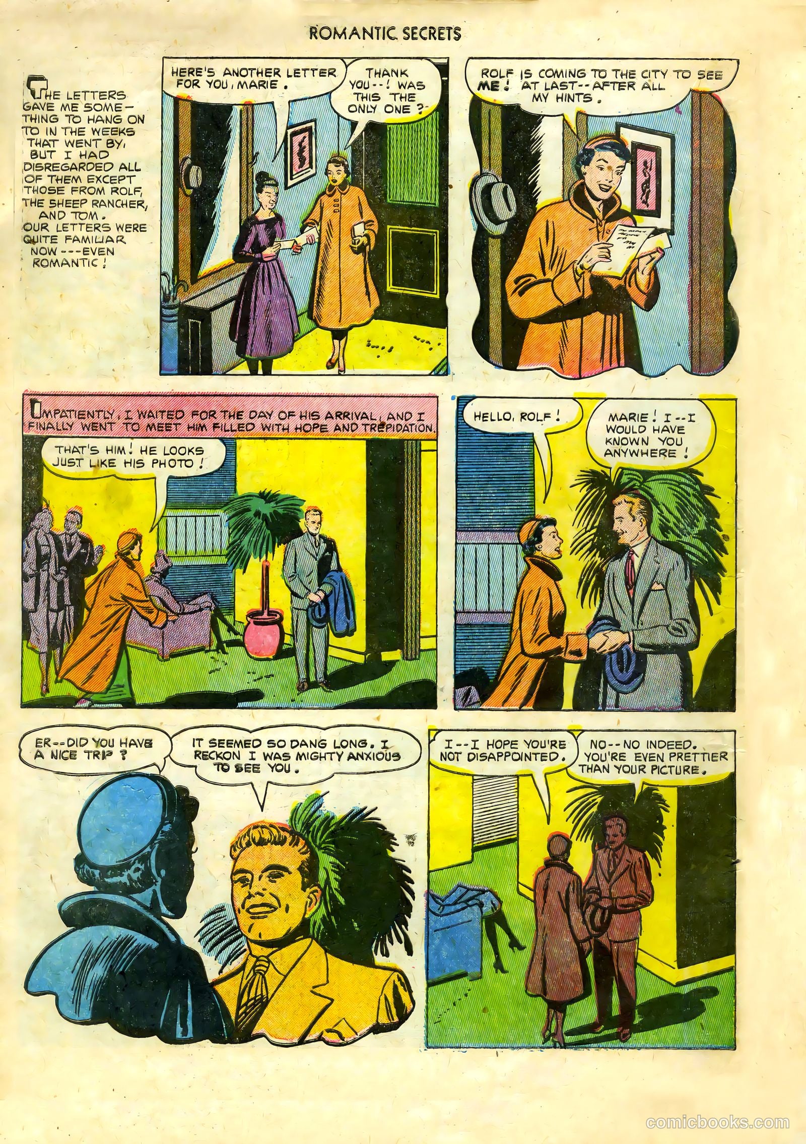 Romantic Secrets #36 (1952) — page 16 of 36
