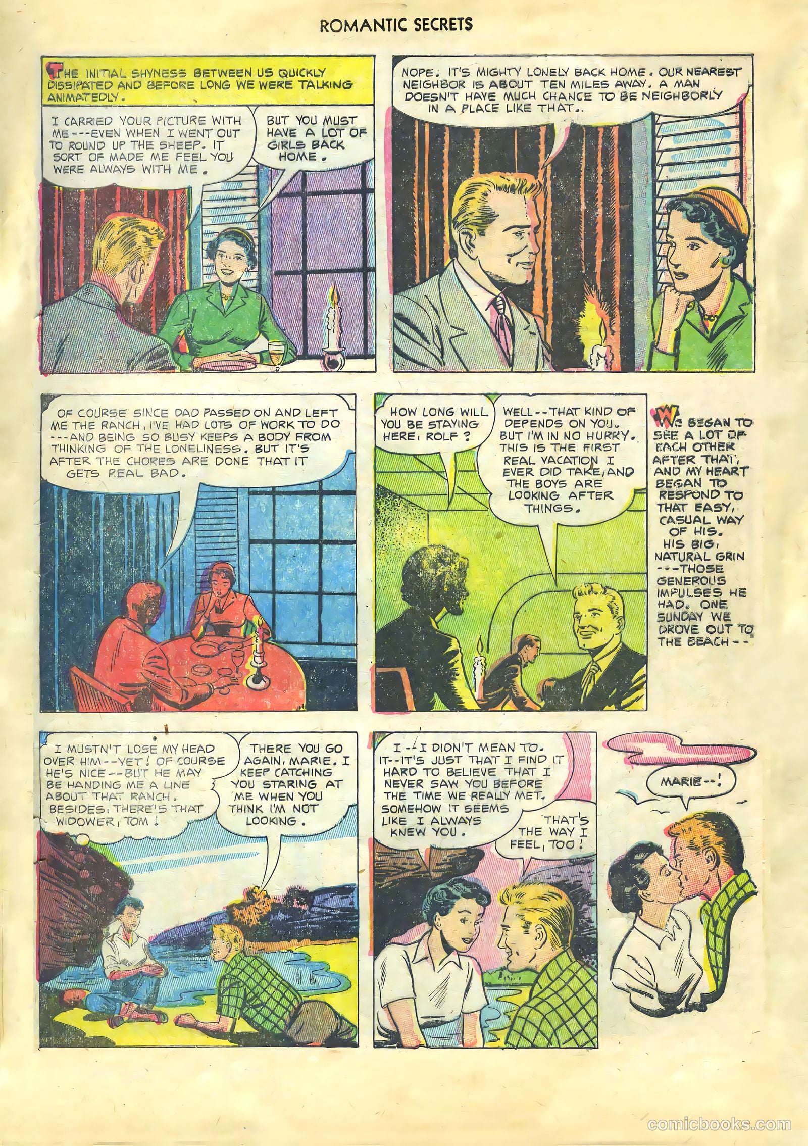 Romantic Secrets #36 (1952) — page 17 of 36