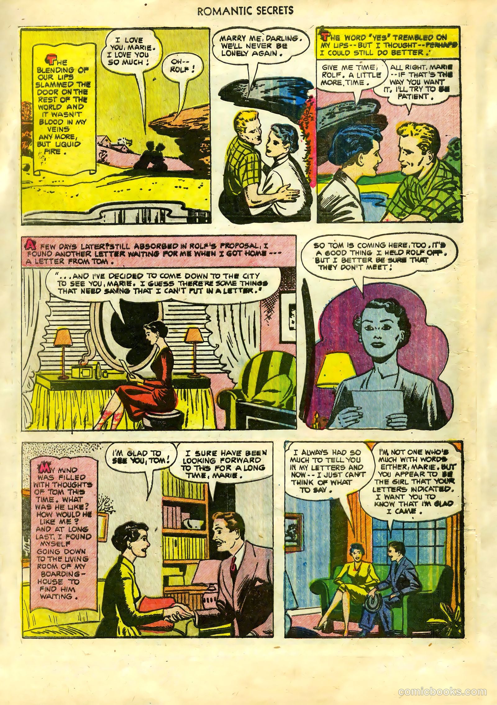 Romantic Secrets #36 (1952) — page 18 of 36