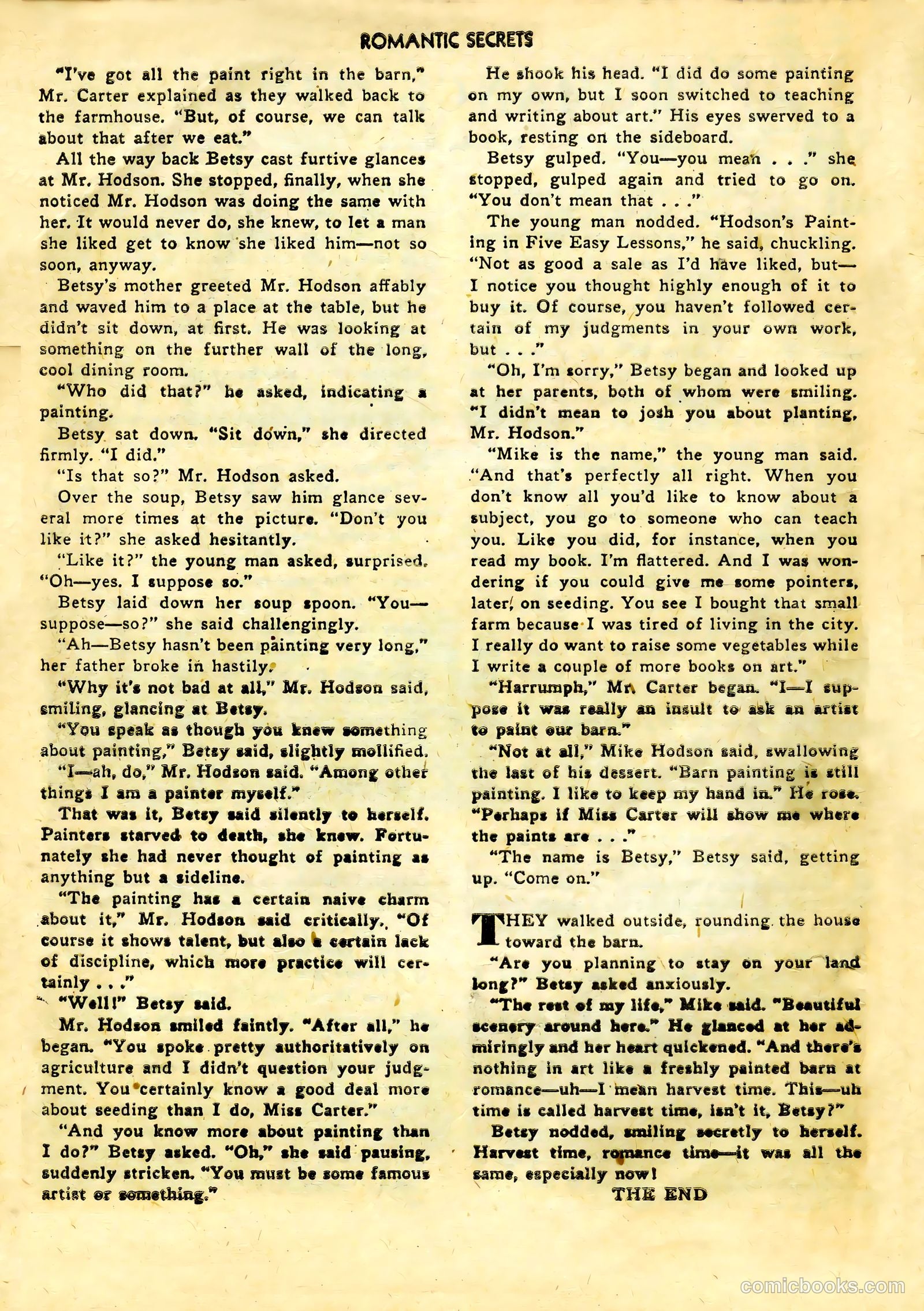 Romantic Secrets #36 (1952) — page 24 of 36