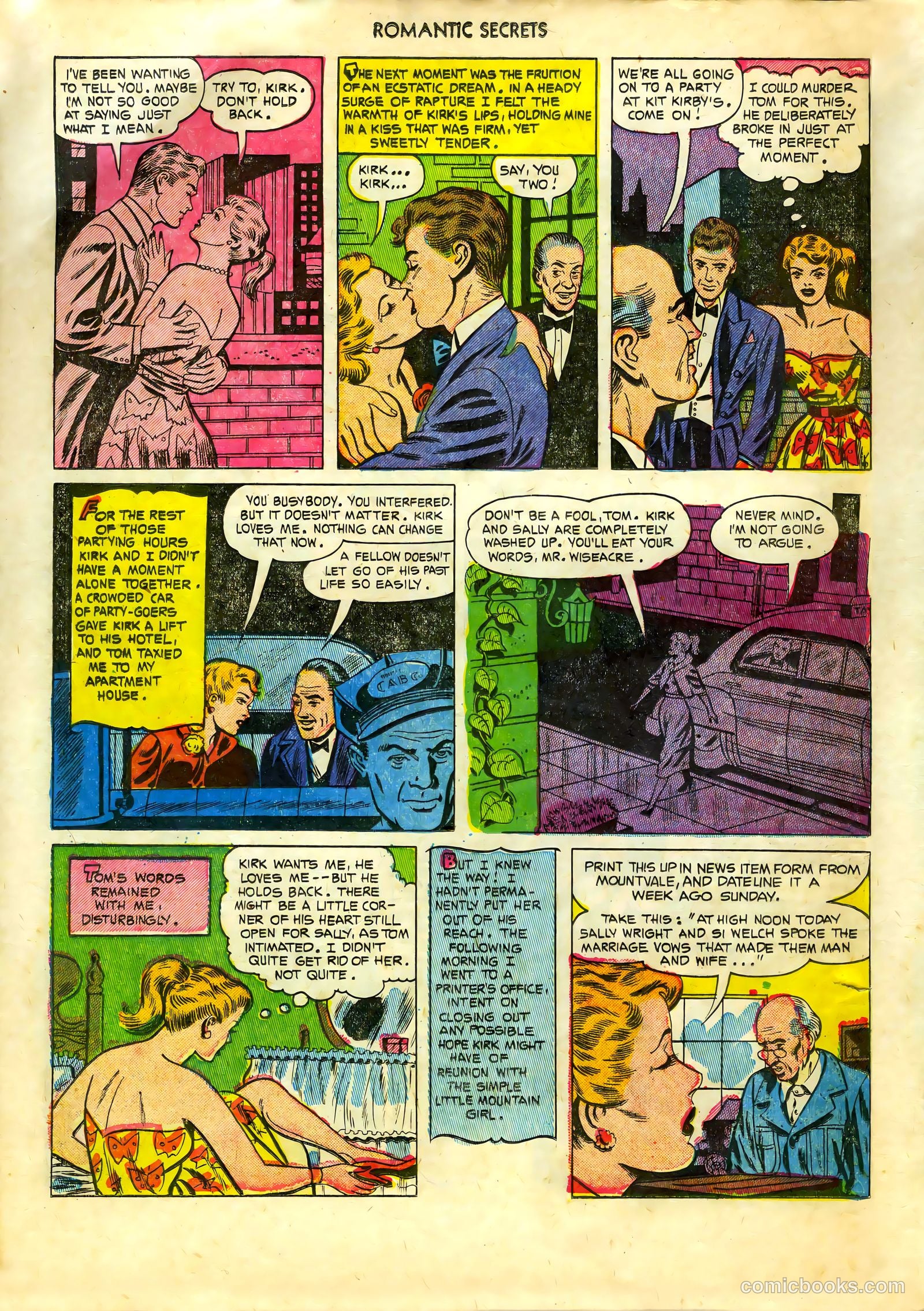 Romantic Secrets #36 (1952) — page 32 of 36
