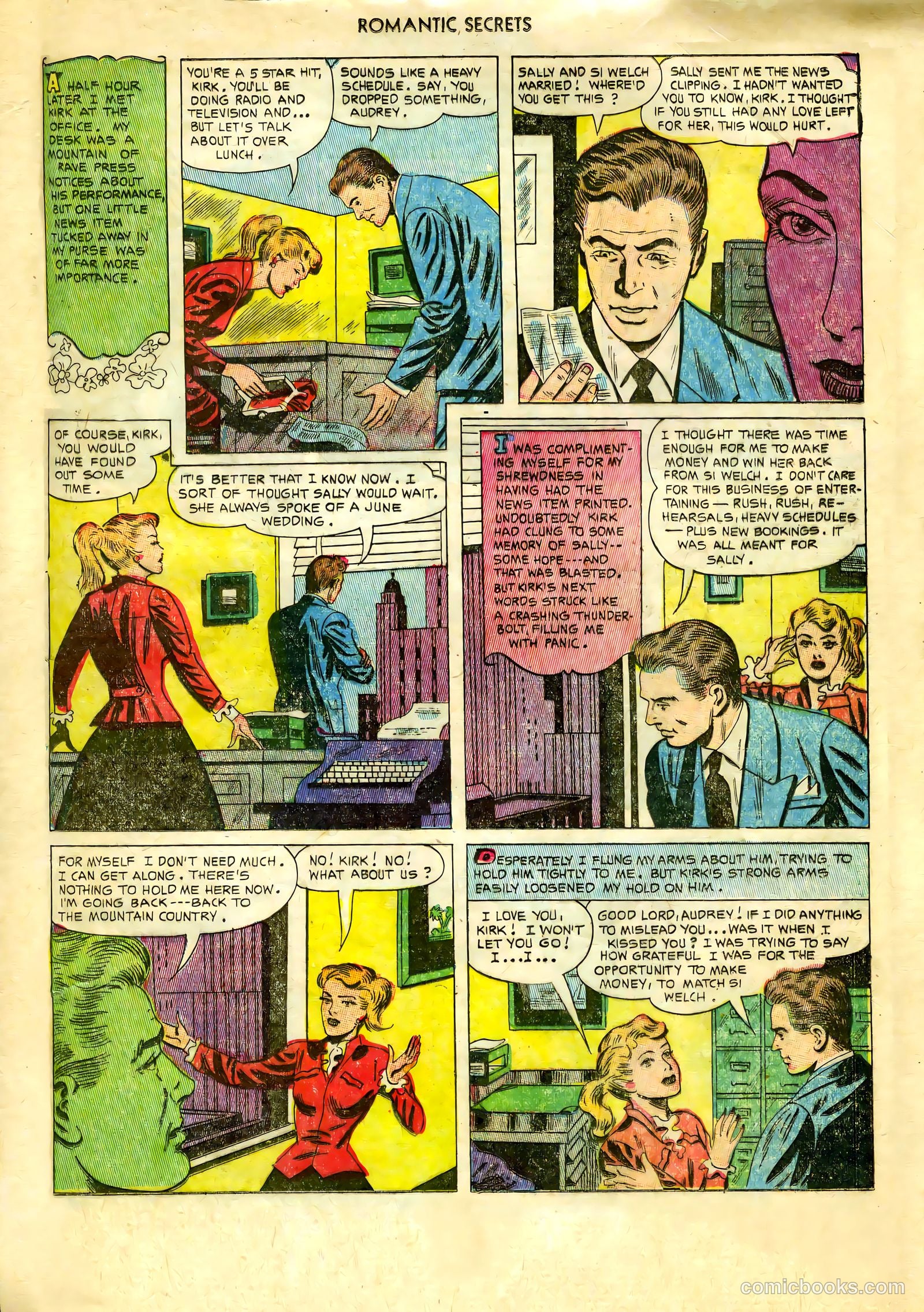 Romantic Secrets #36 (1952) — page 33 of 36