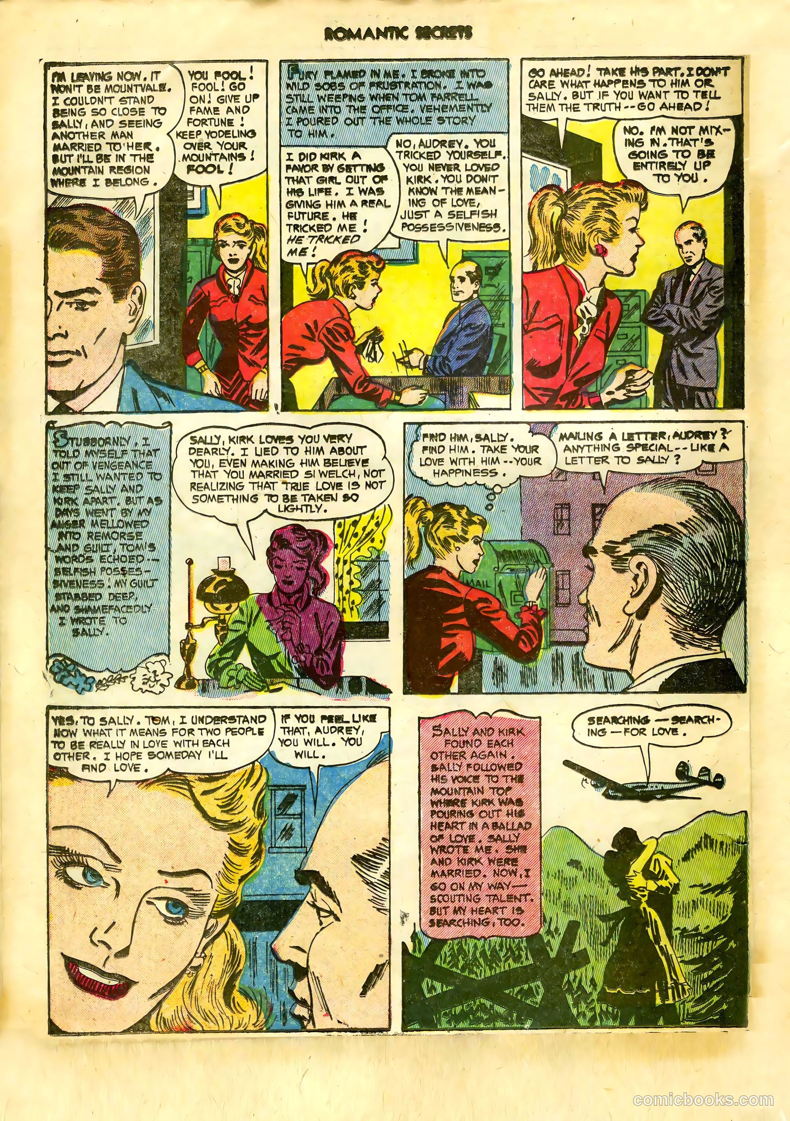 Romantic Secrets #36 (1952) — page 34 of 36