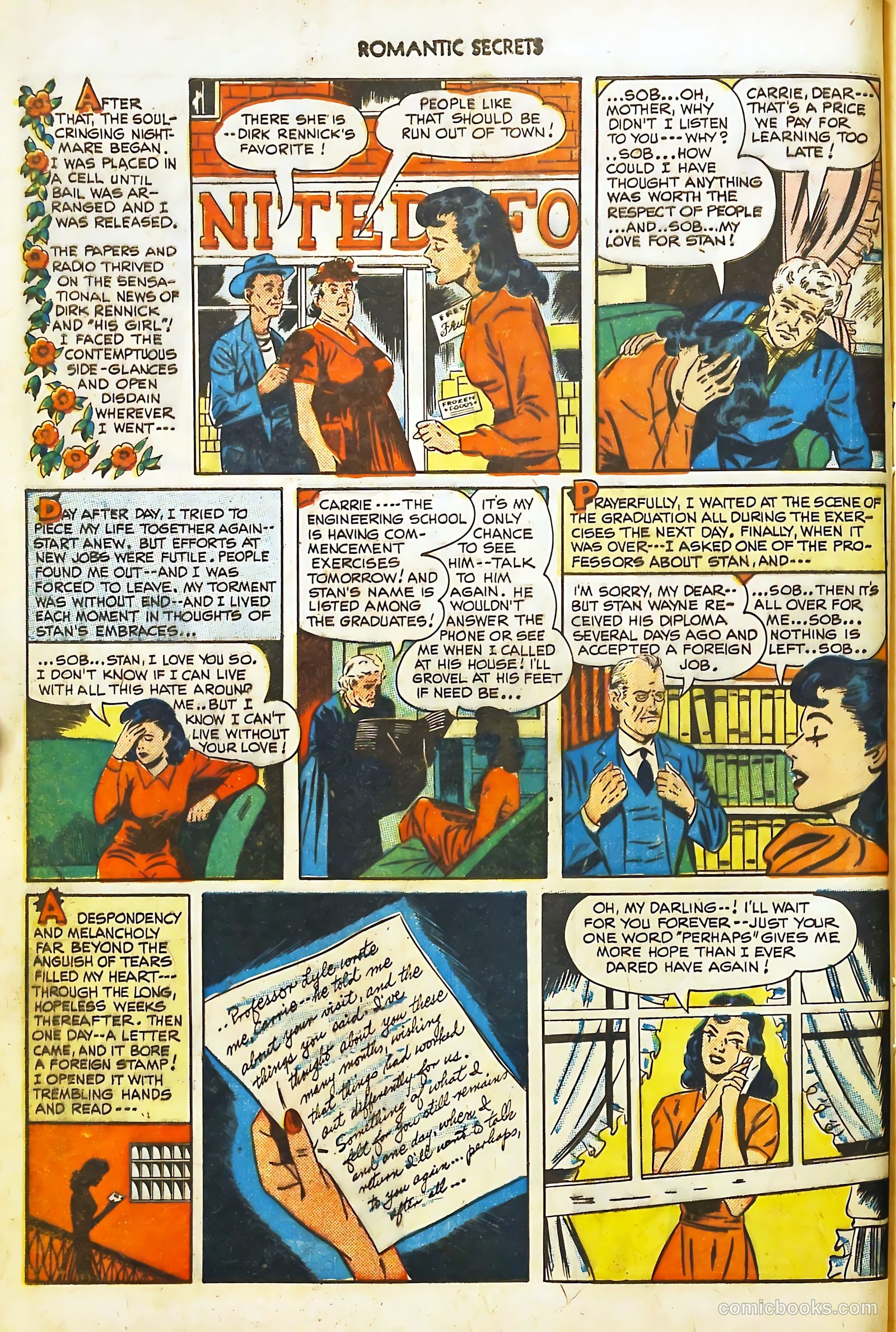 Romantic Secrets #4 (1950) — page 16 of 52