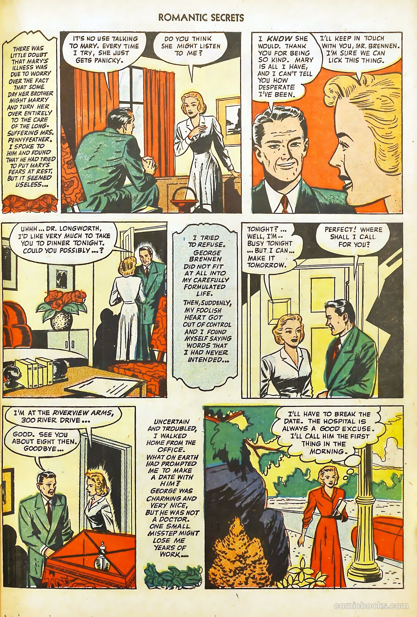 Romantic Secrets #4 (1950) — page 21 of 52