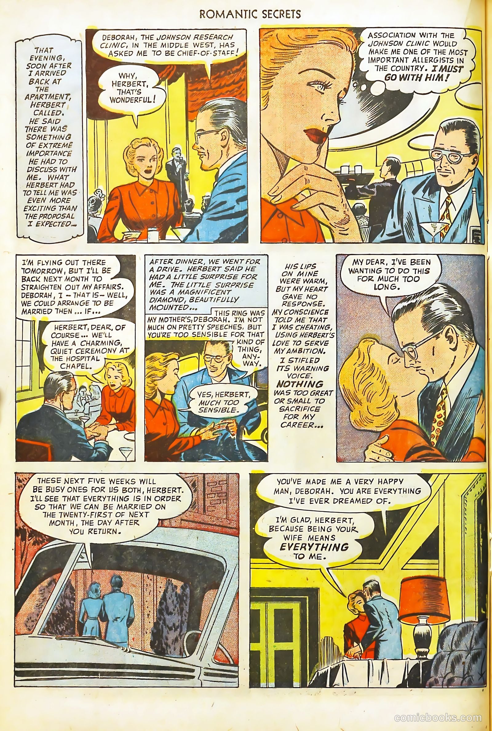 Romantic Secrets #4 (1950) — page 22 of 52