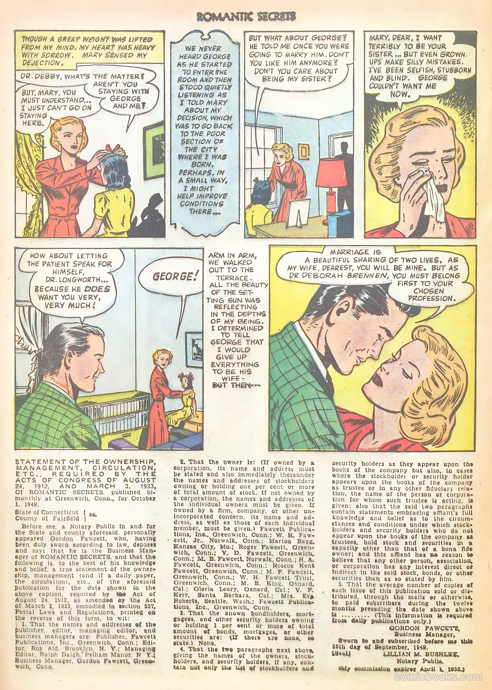 Romantic Secrets #4 (1950) — page 28 of 52