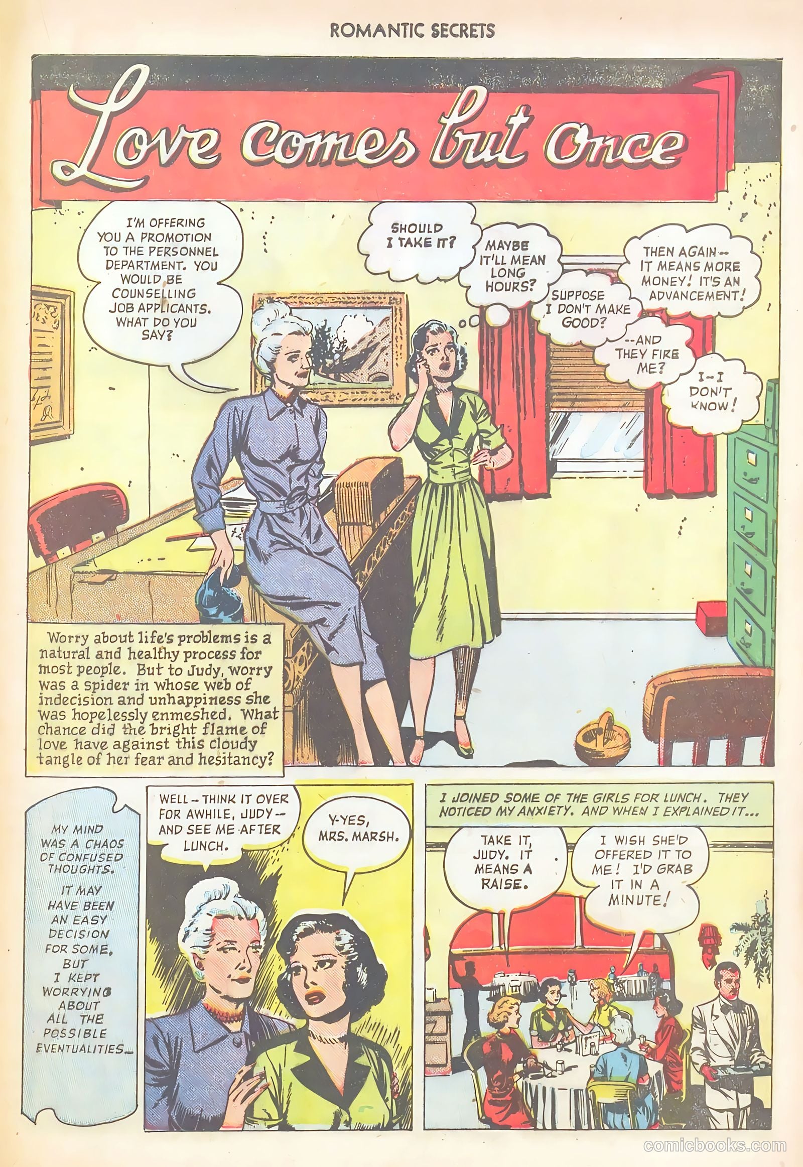 Romantic Secrets #4 (1950) — page 31 of 52