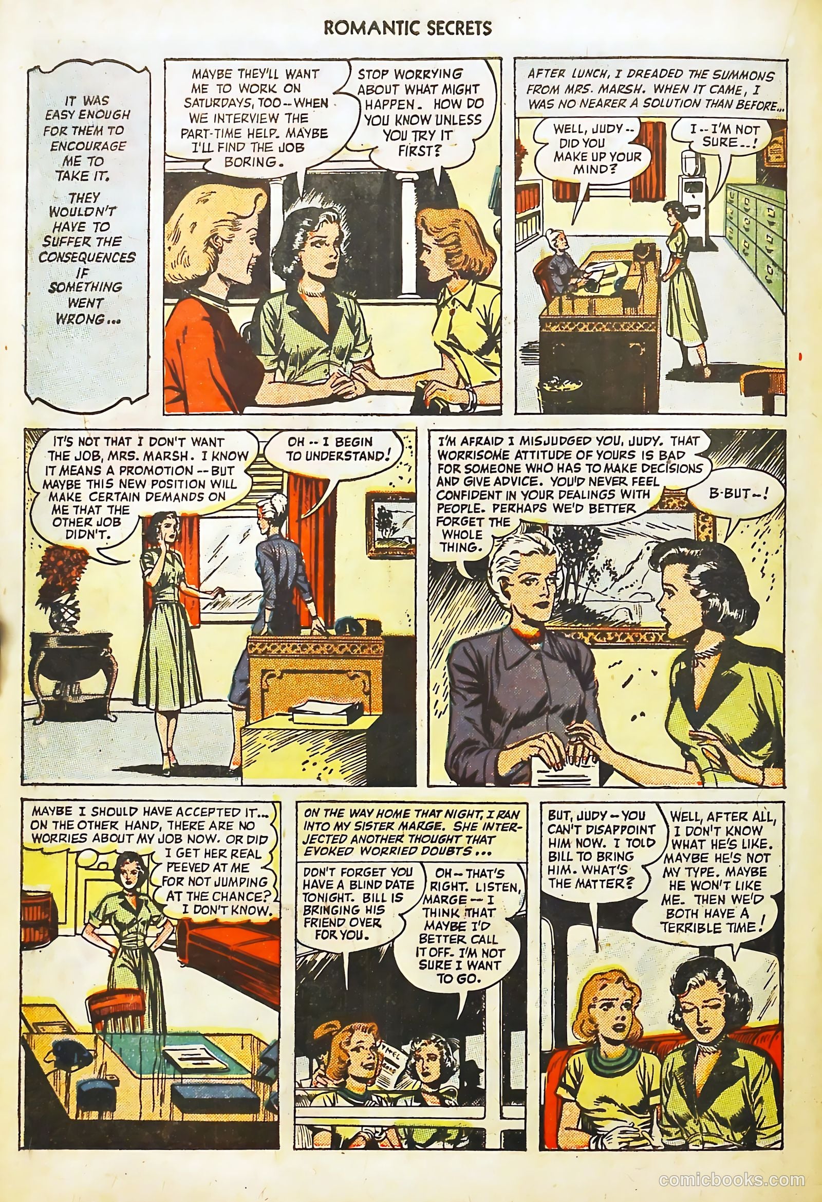 Romantic Secrets #4 (1950) — page 32 of 52