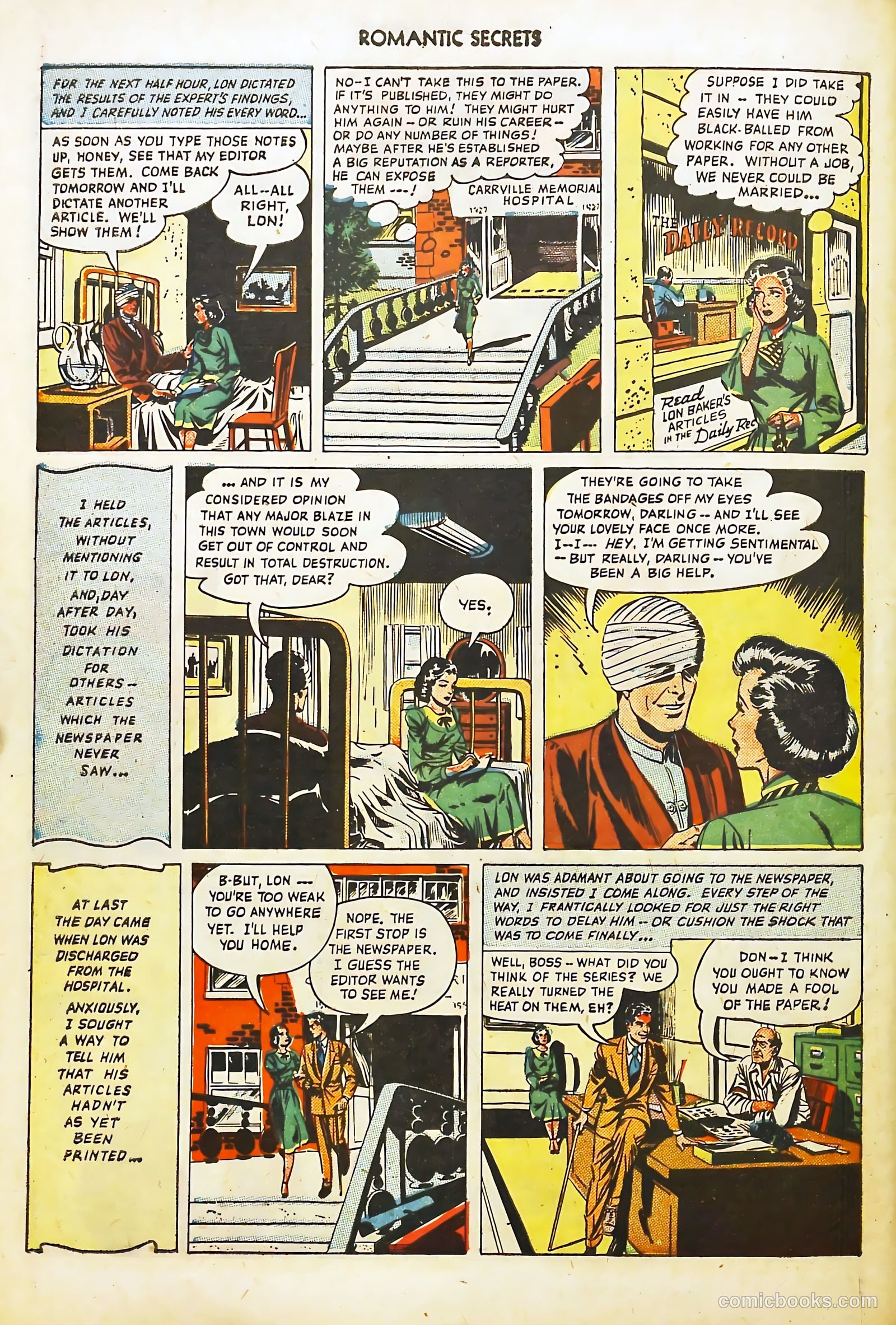Romantic Secrets #4 (1950) — page 38 of 52