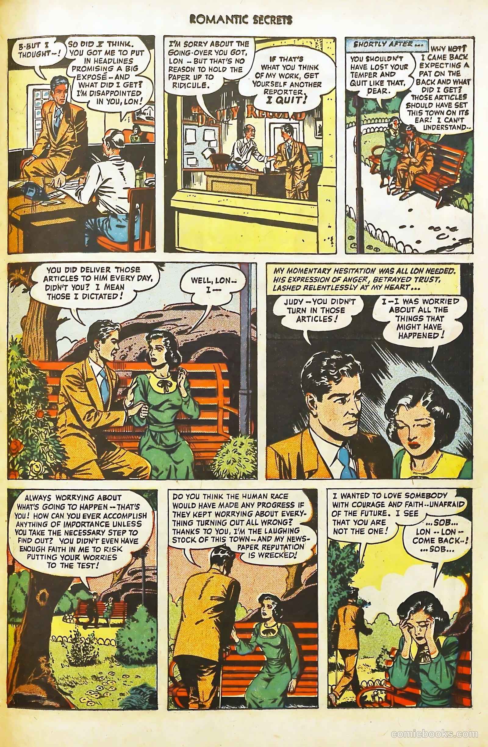 Romantic Secrets #4 (1950) — page 39 of 52