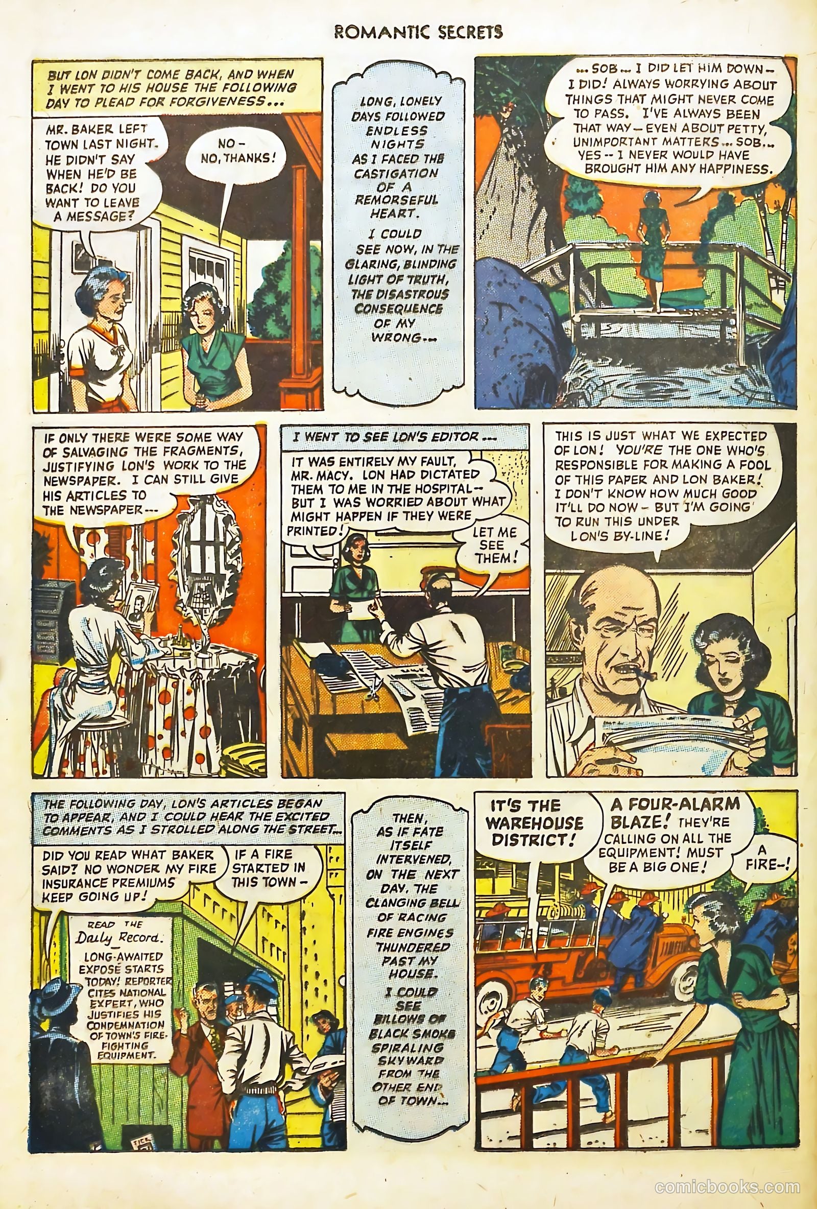 Romantic Secrets #4 (1950) — page 40 of 52