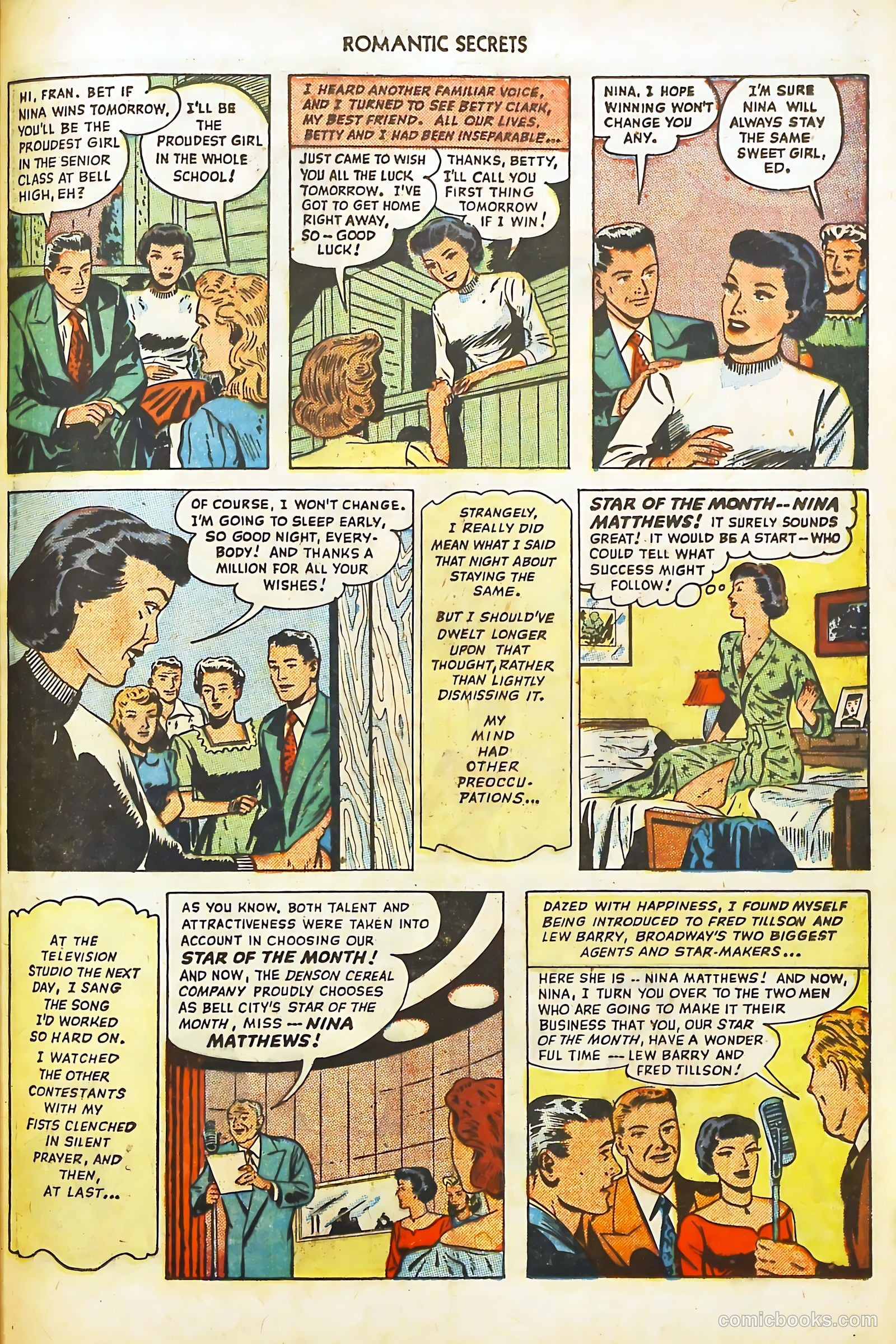 Romantic Secrets #4 (1950) — page 43 of 52