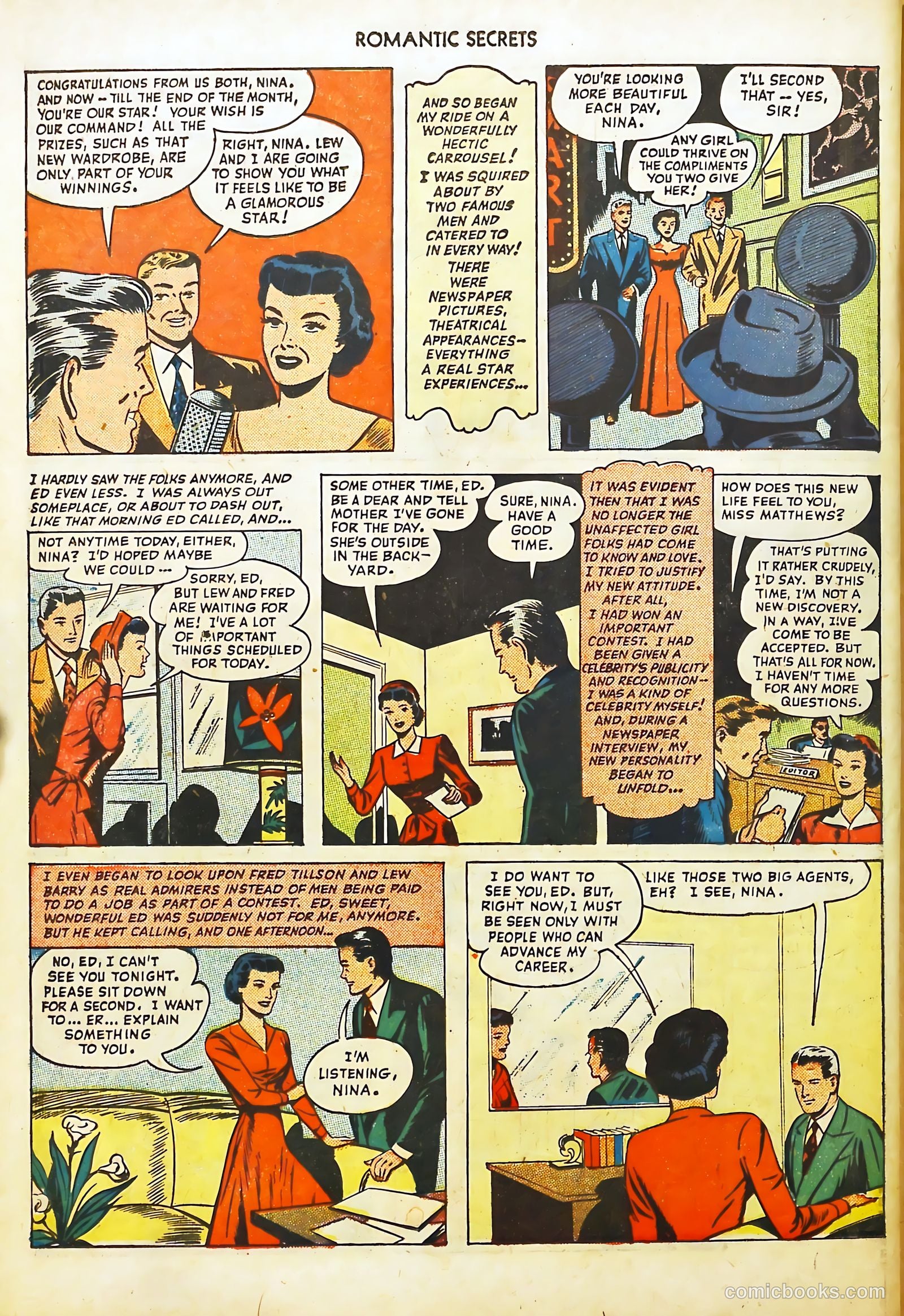 Romantic Secrets #4 (1950) — page 44 of 52