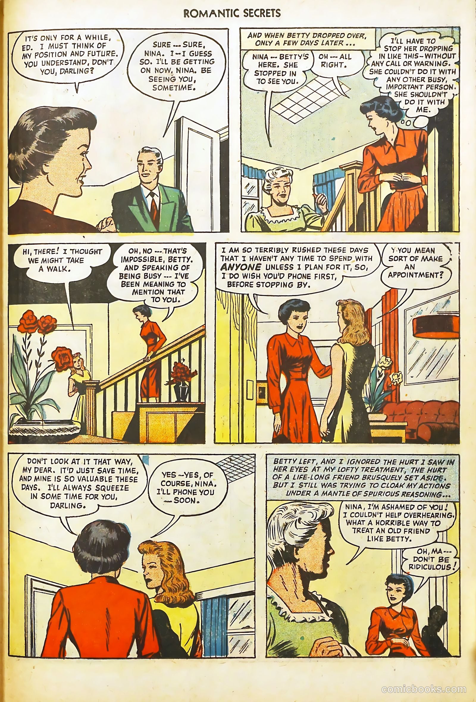 Romantic Secrets #4 (1950) — page 45 of 52
