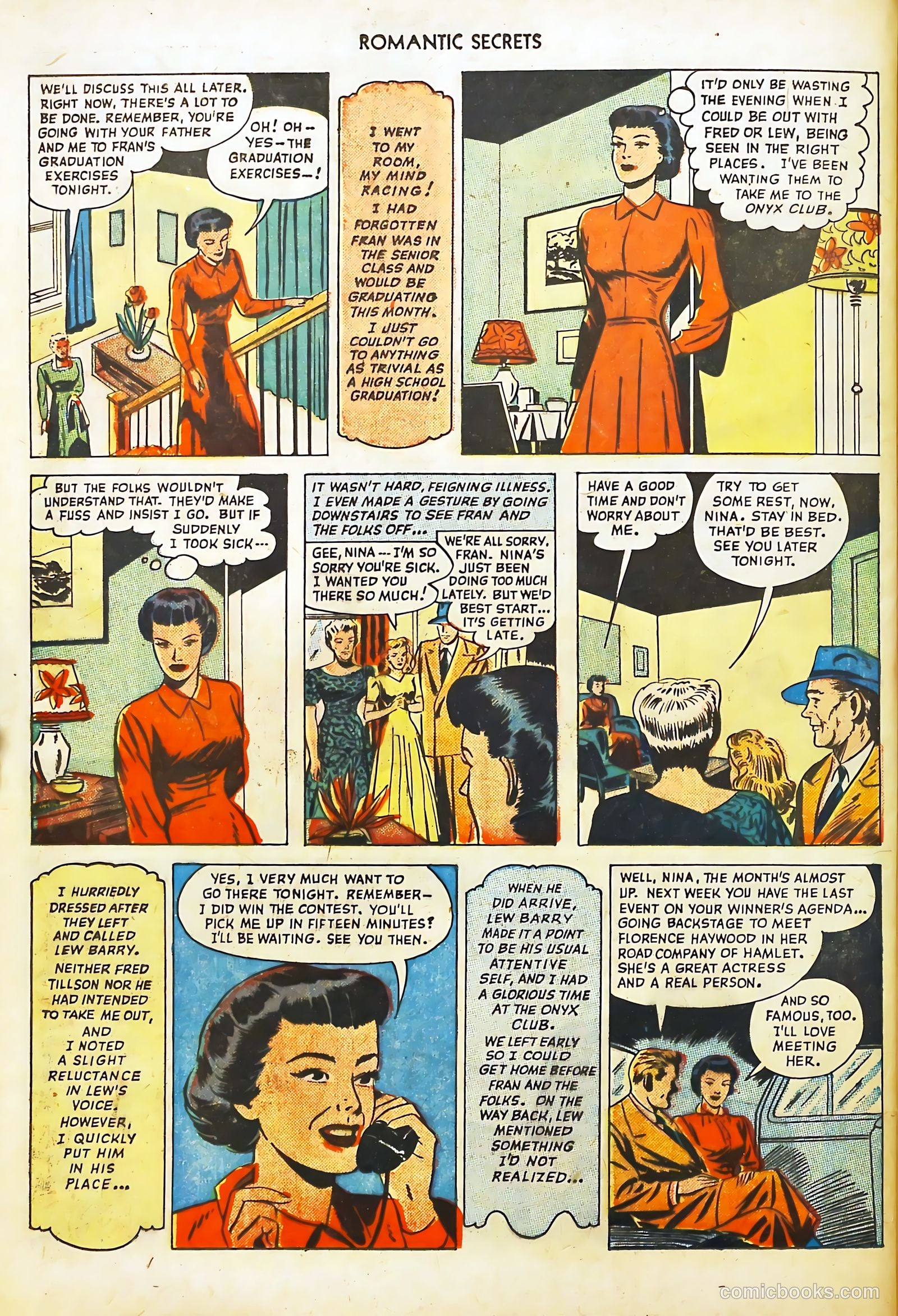 Romantic Secrets #4 (1950) — page 46 of 52