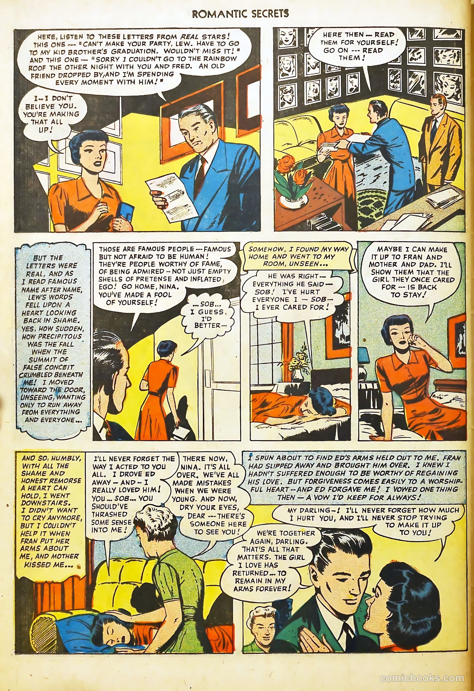 Romantic Secrets #4 (1950) — page 50 of 52