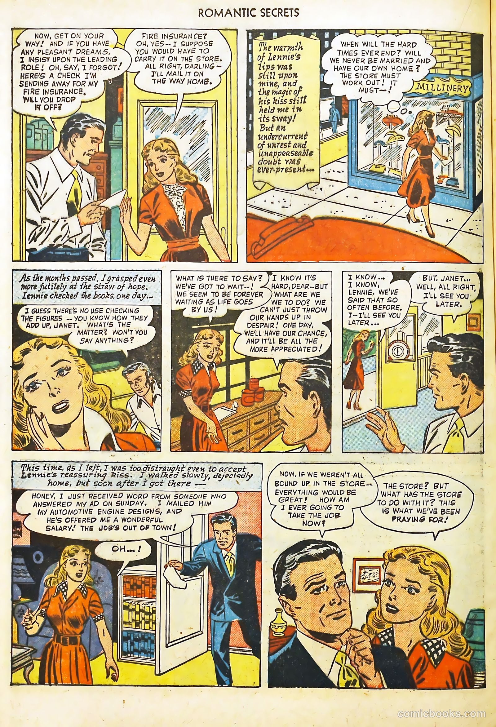 Romantic Secrets #5 (1950) — page 34 of 52