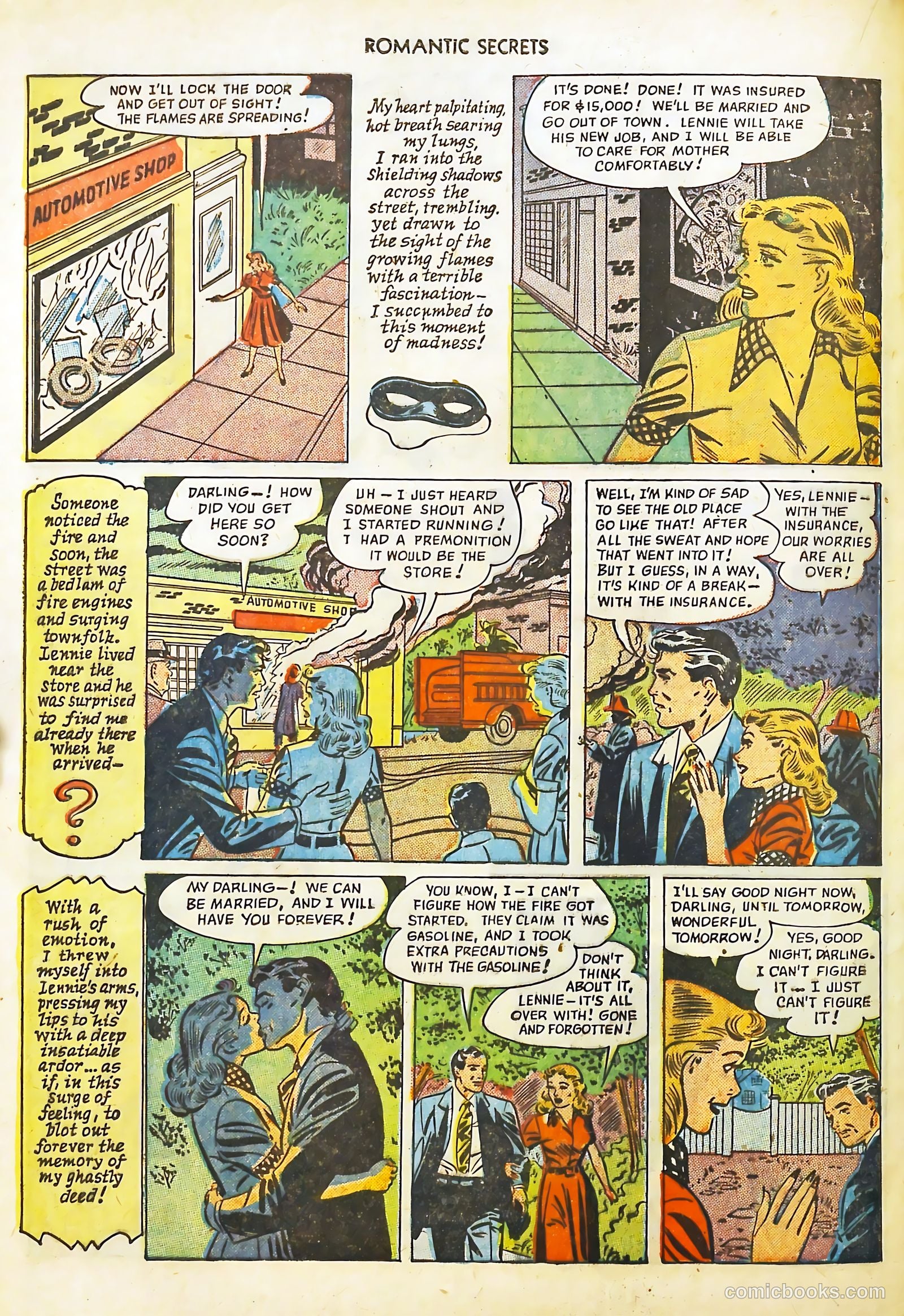 Romantic Secrets #5 (1950) — page 36 of 52