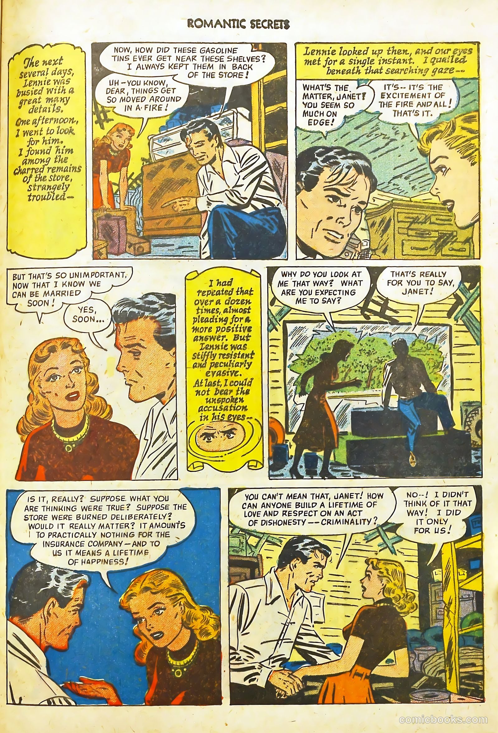 Romantic Secrets #5 (1950) — page 37 of 52