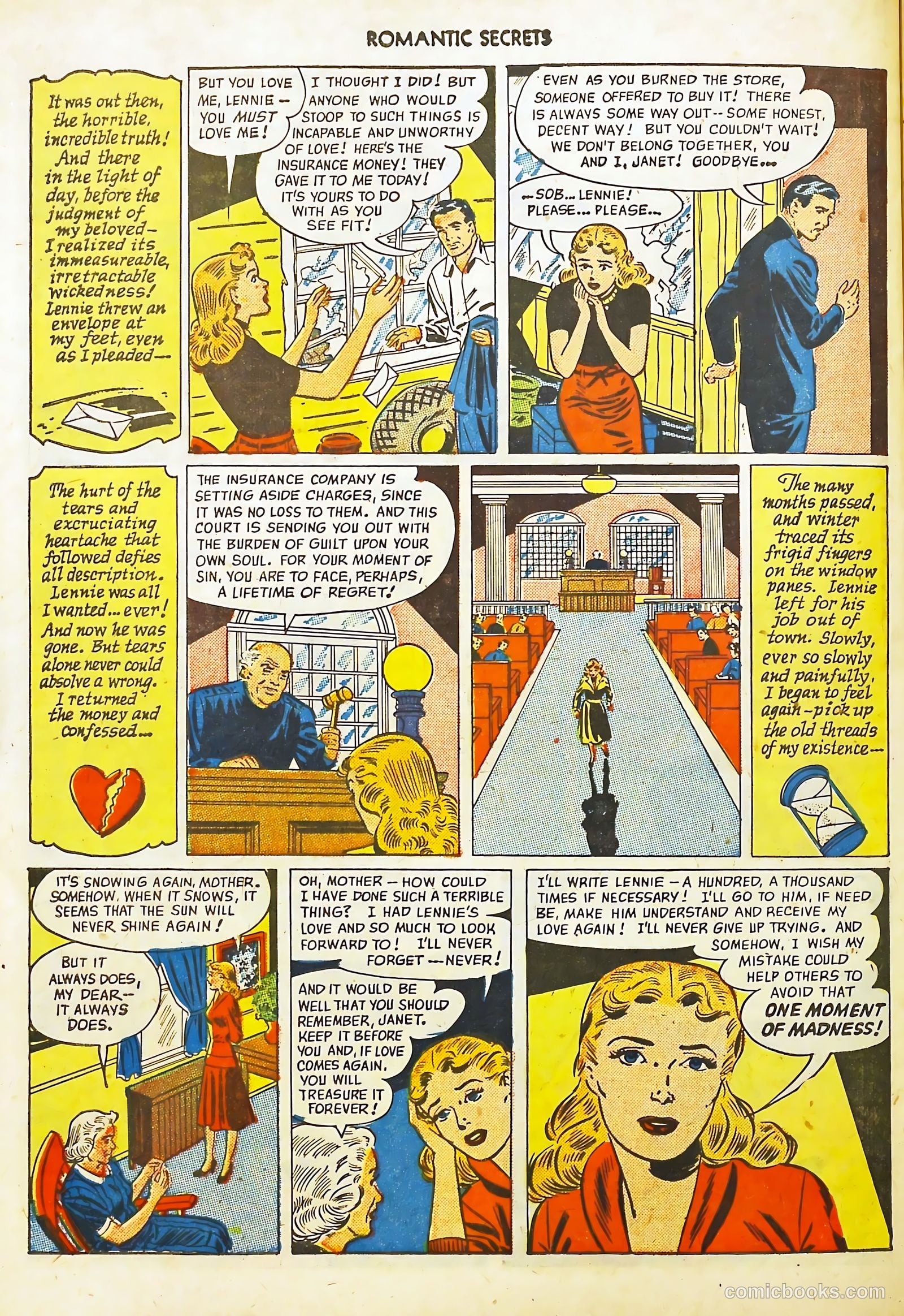 Romantic Secrets #5 (1950) — page 38 of 52