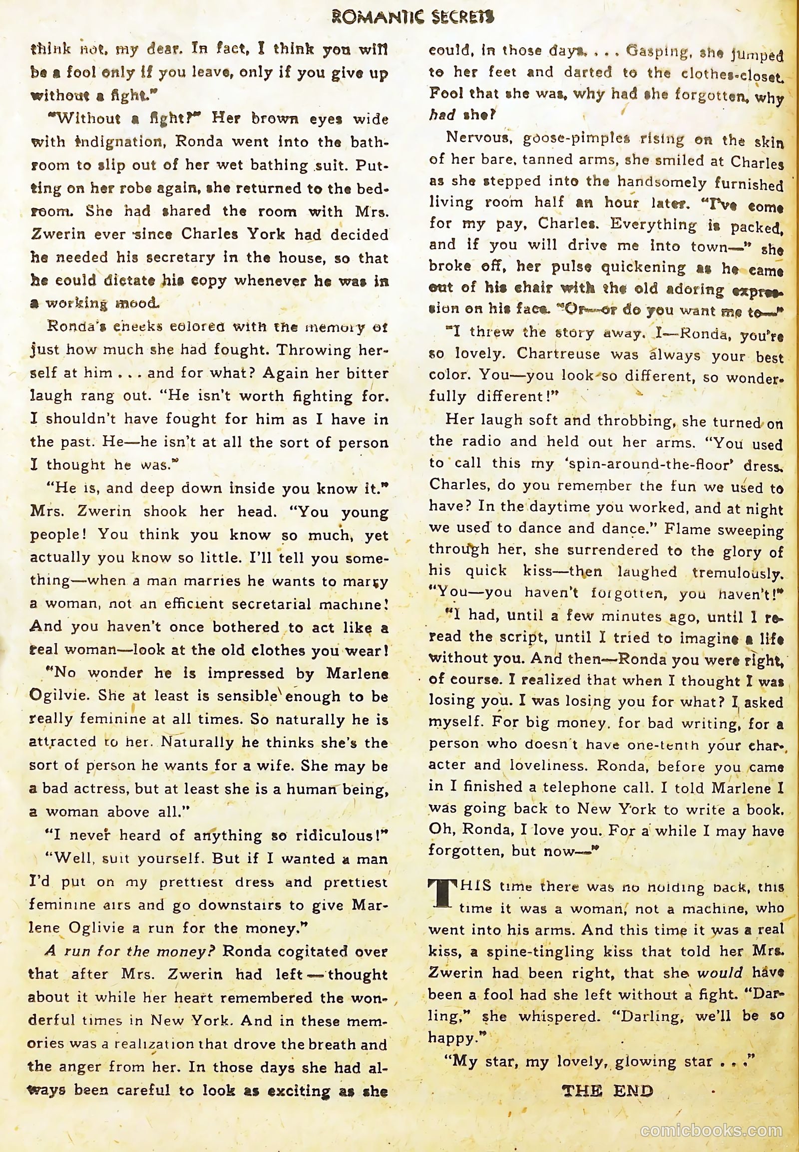 Romantic Secrets #5 (1950) — page 40 of 52