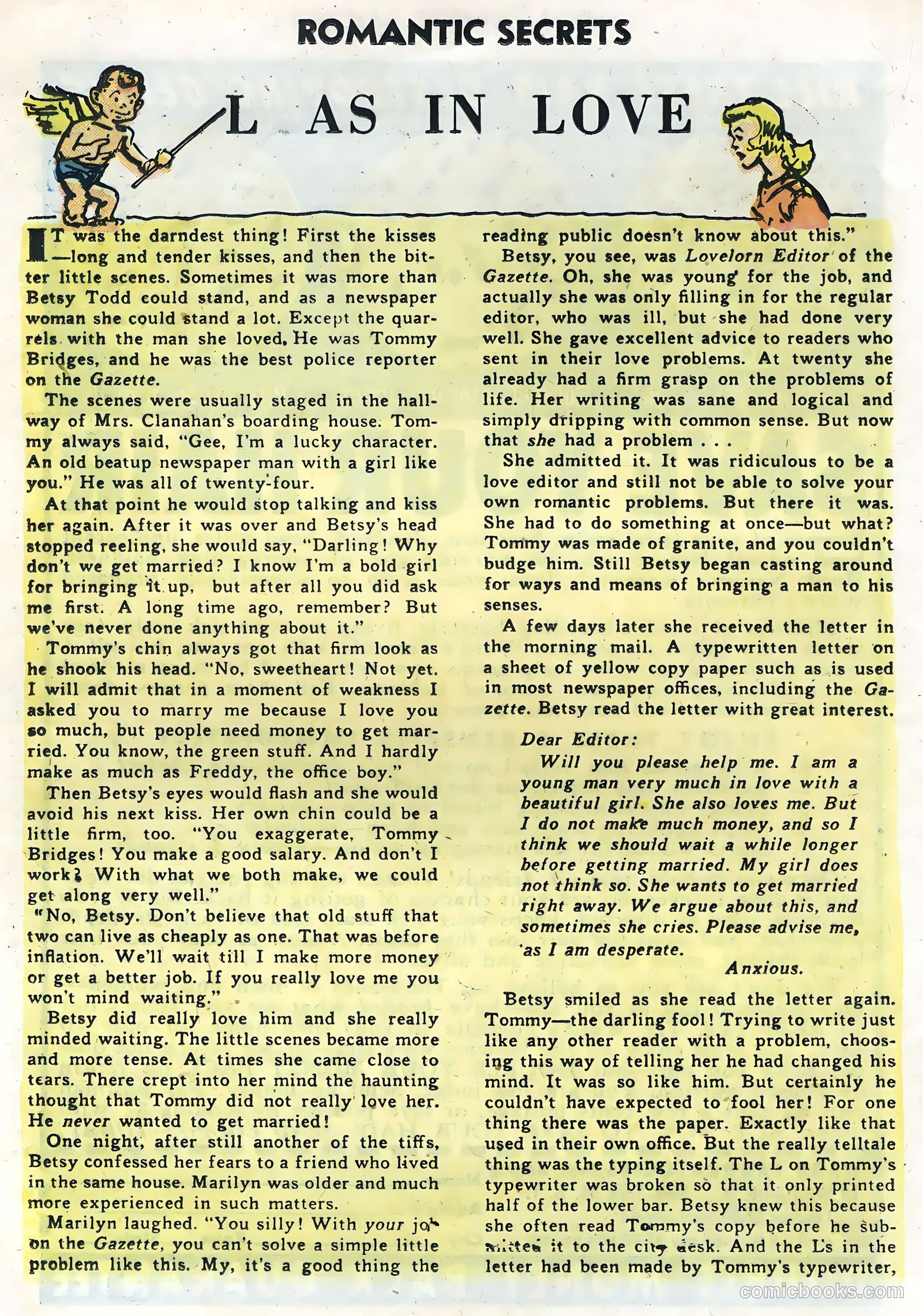 Romantic Secrets #5 (1955) — page 16 of 36