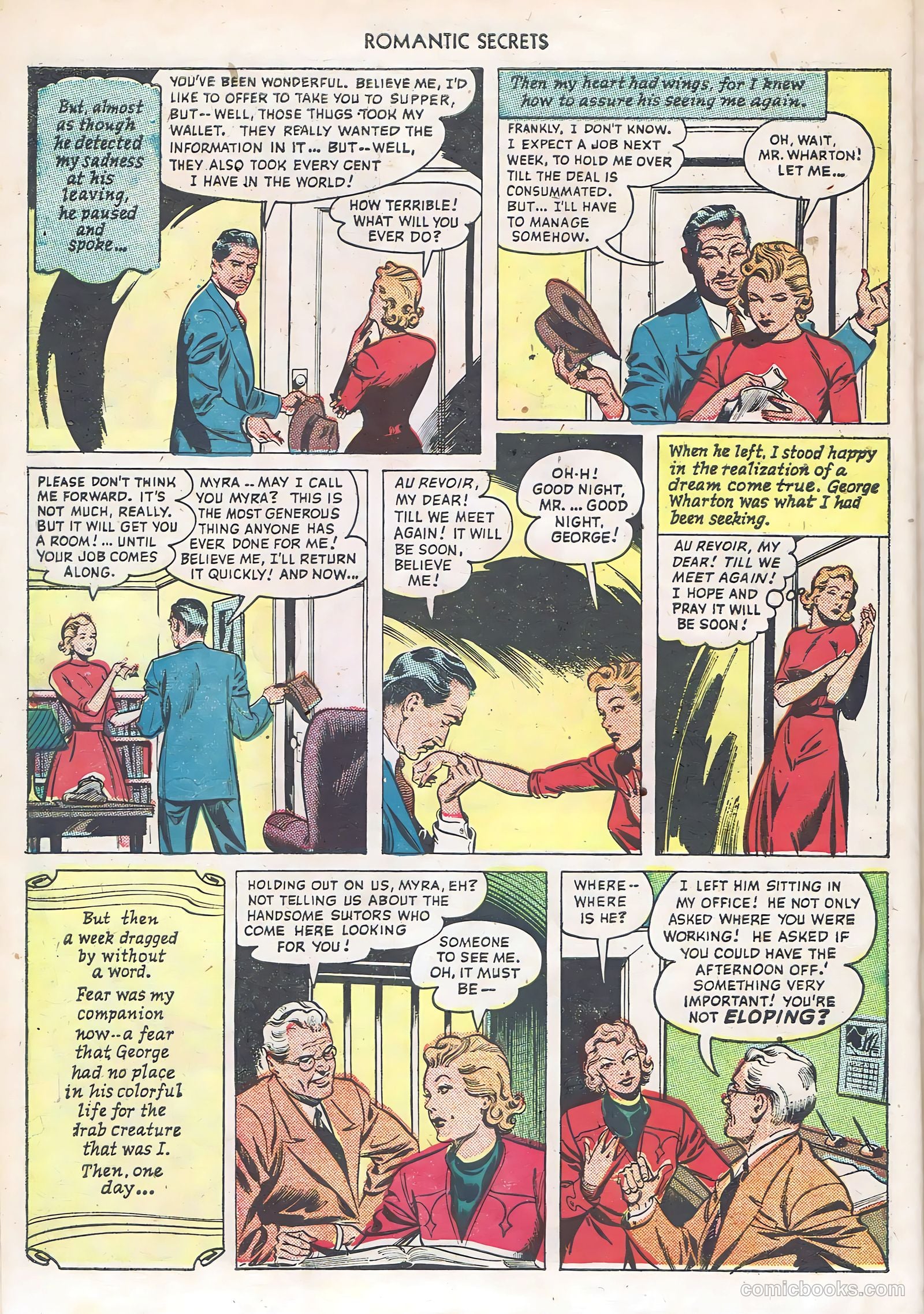 Romantic Secrets #6 (1950) — page 32 of 52