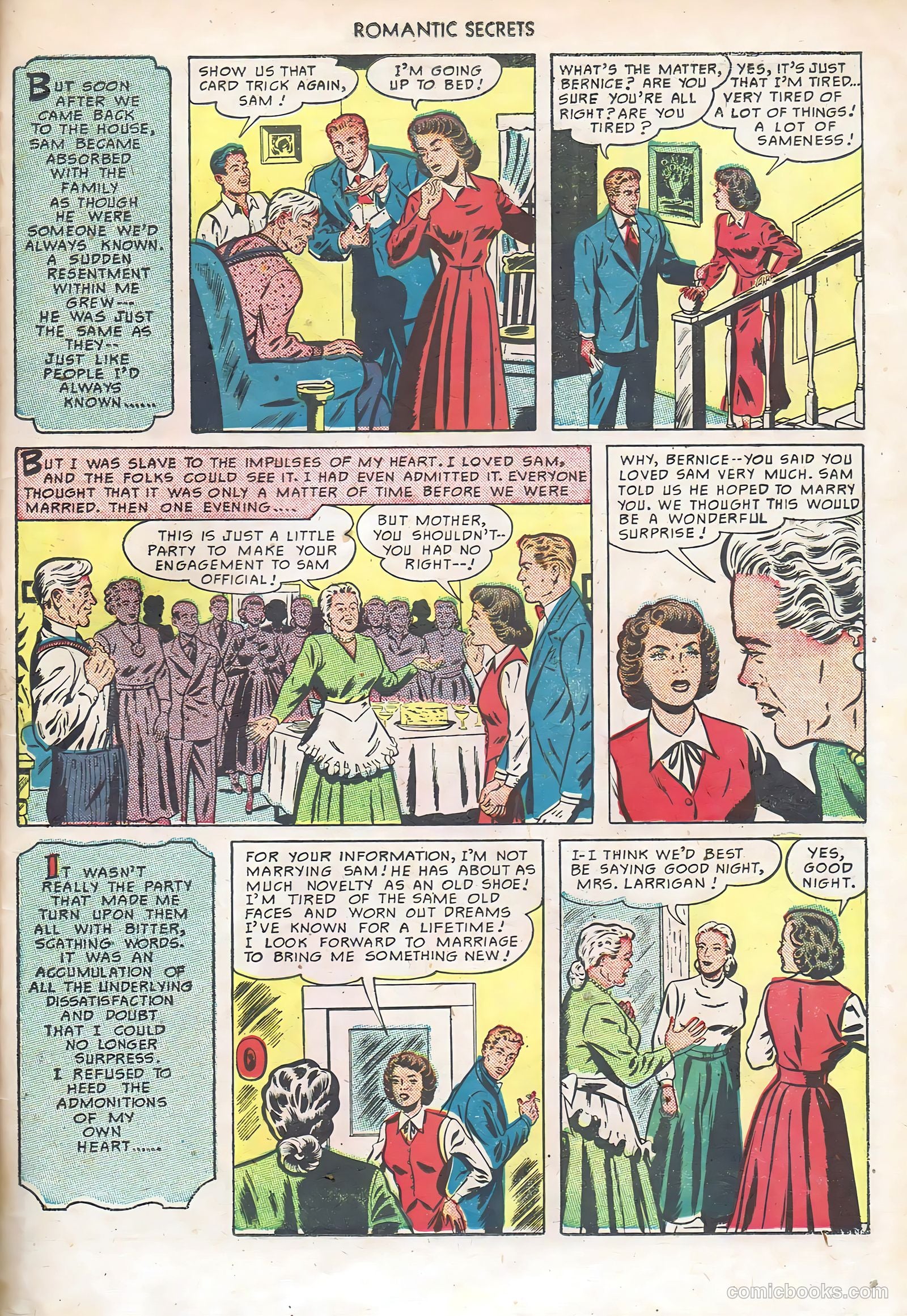 Romantic Secrets #6 (1950) — page 45 of 52