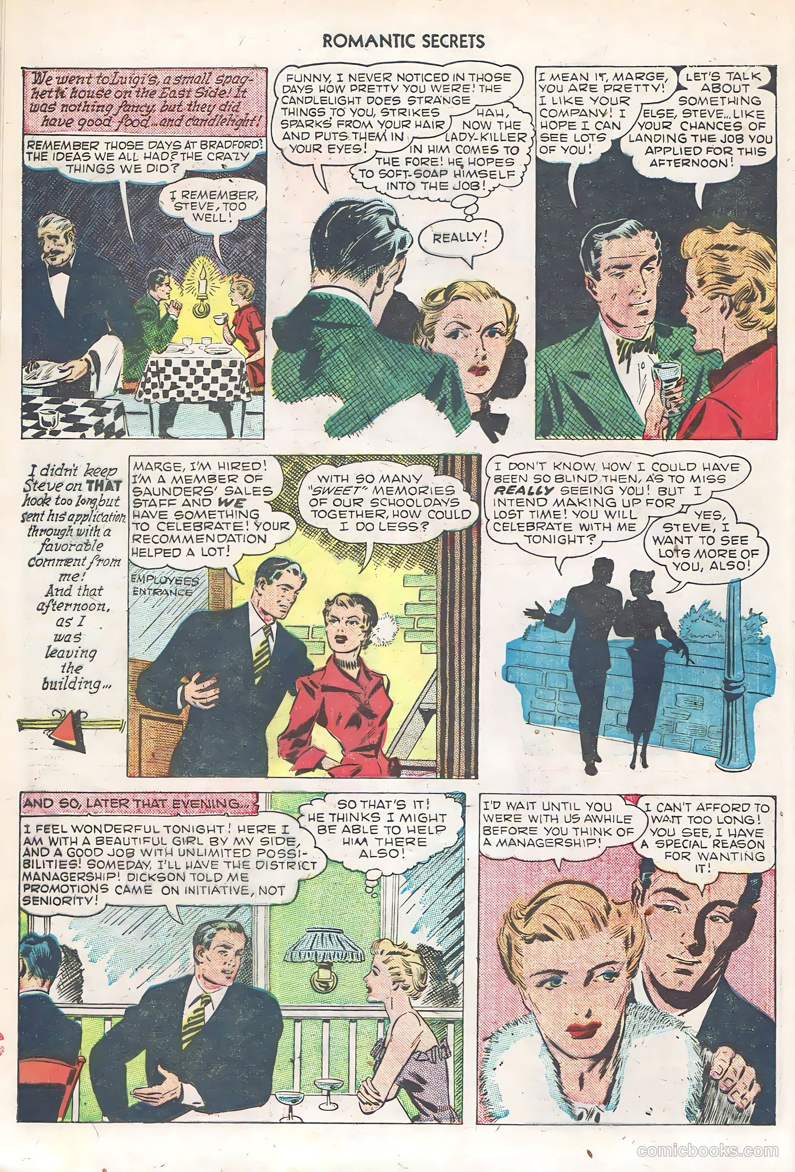 Romantic Secrets #6 (1956) — page 22 of 52