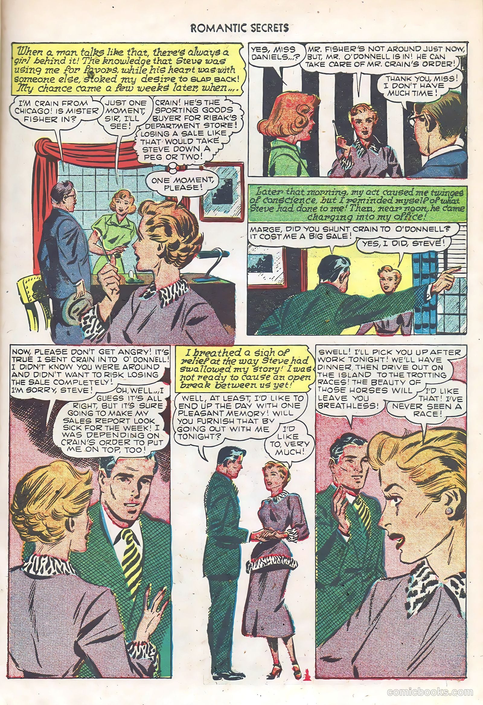 Romantic Secrets #6 (1956) — page 23 of 52