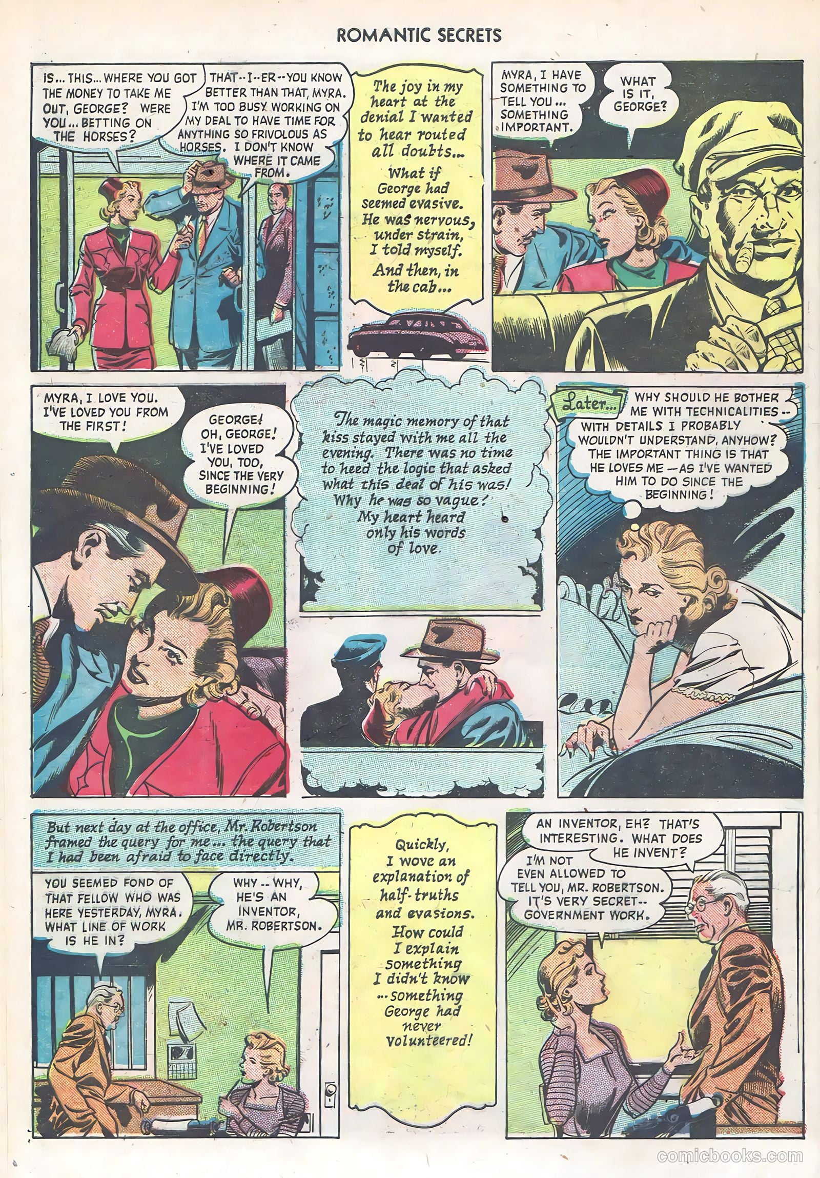 Romantic Secrets #6 (1956) — page 34 of 52
