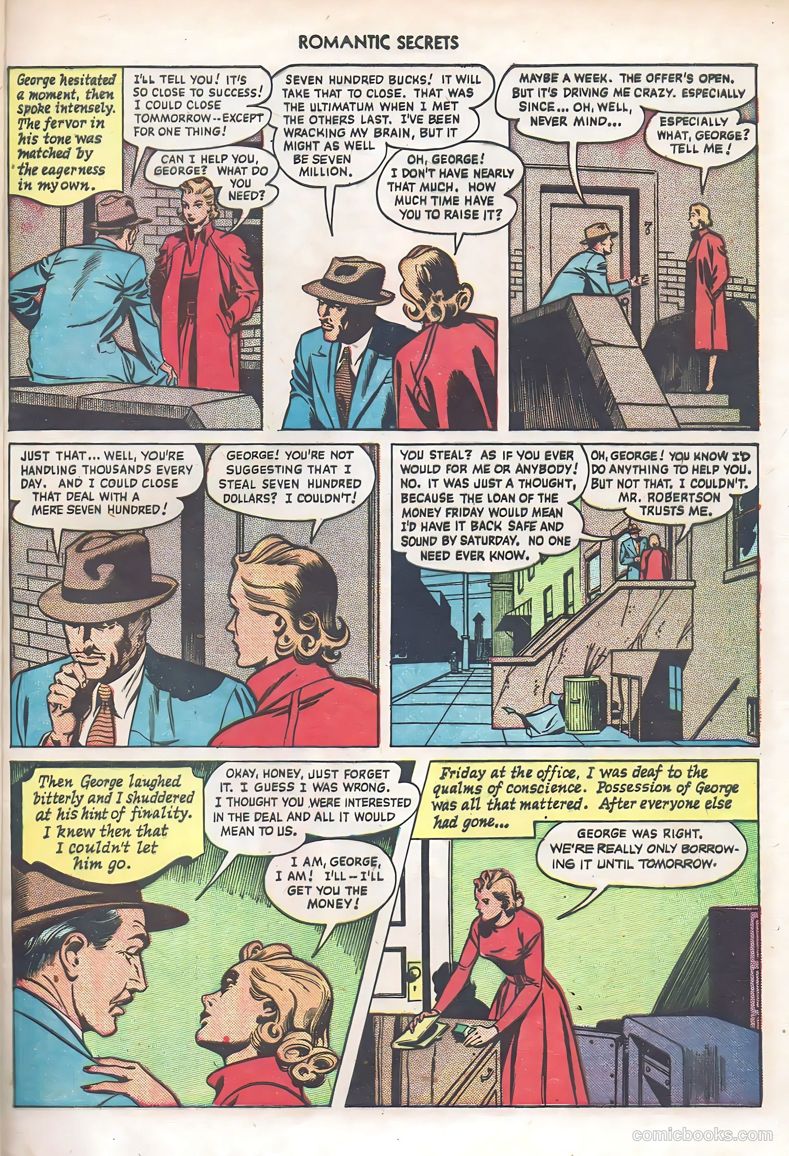 Romantic Secrets #6 (1956) — page 37 of 52