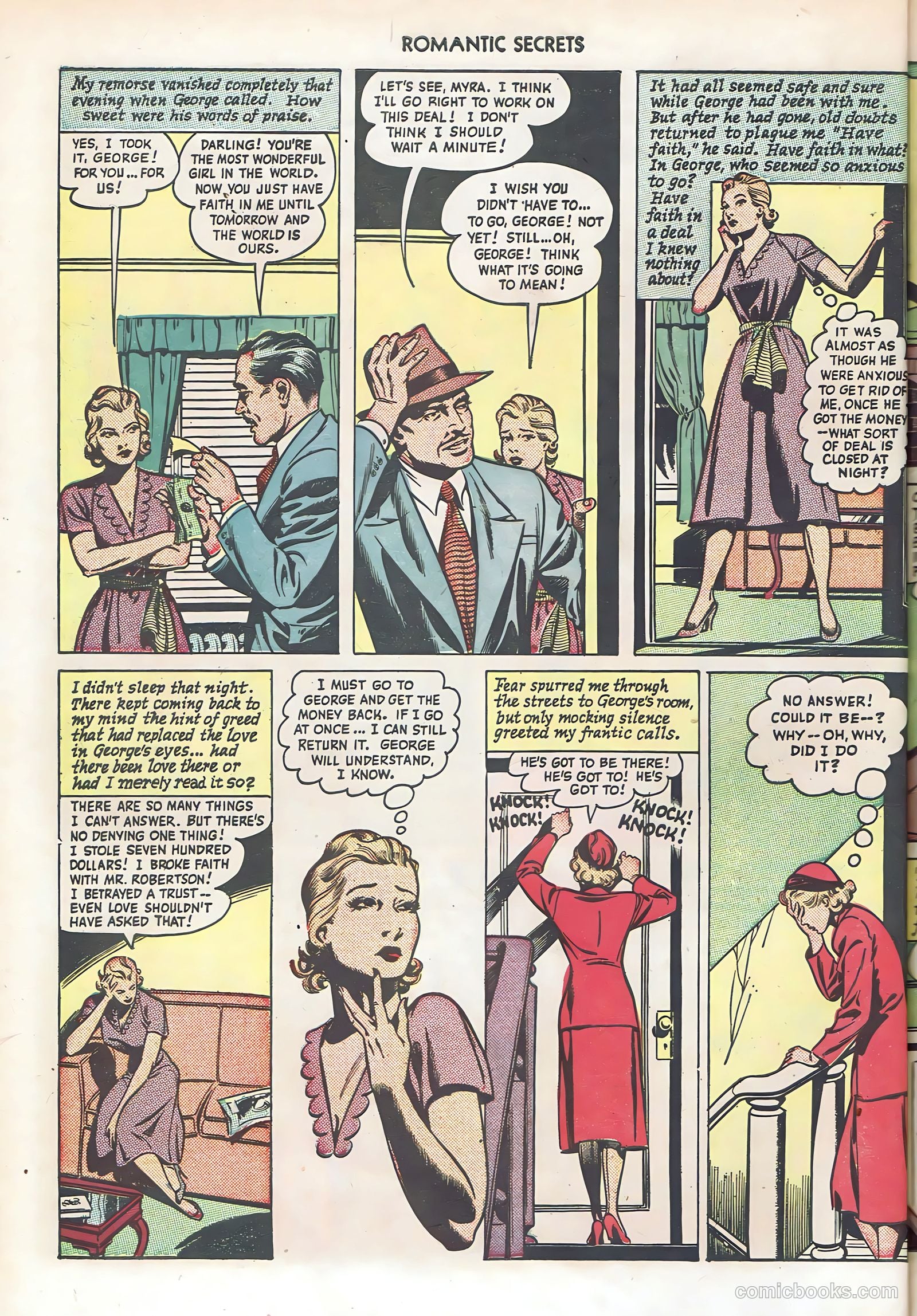 Romantic Secrets #6 (1956) — page 38 of 52