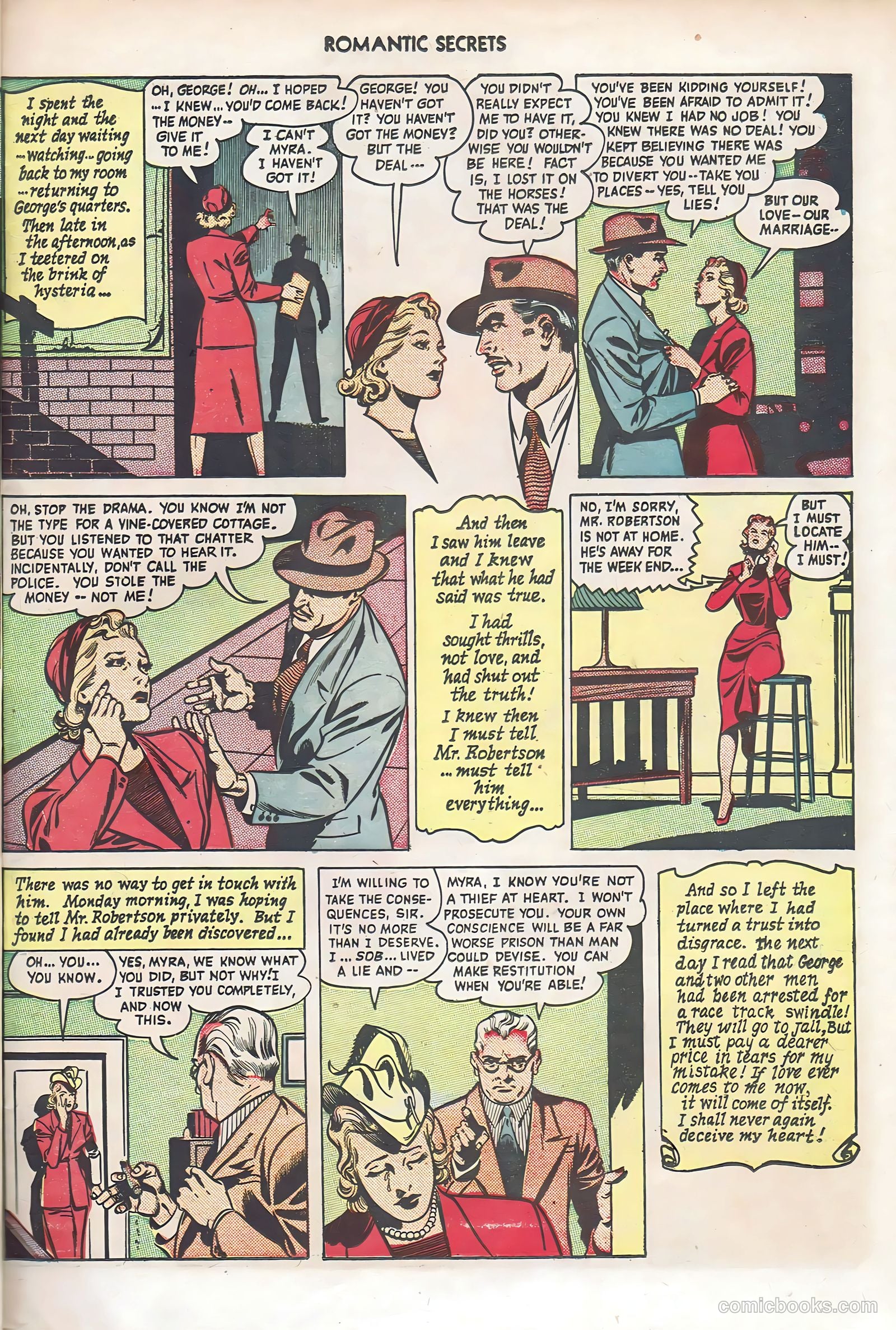 Romantic Secrets #6 (1956) — page 39 of 52